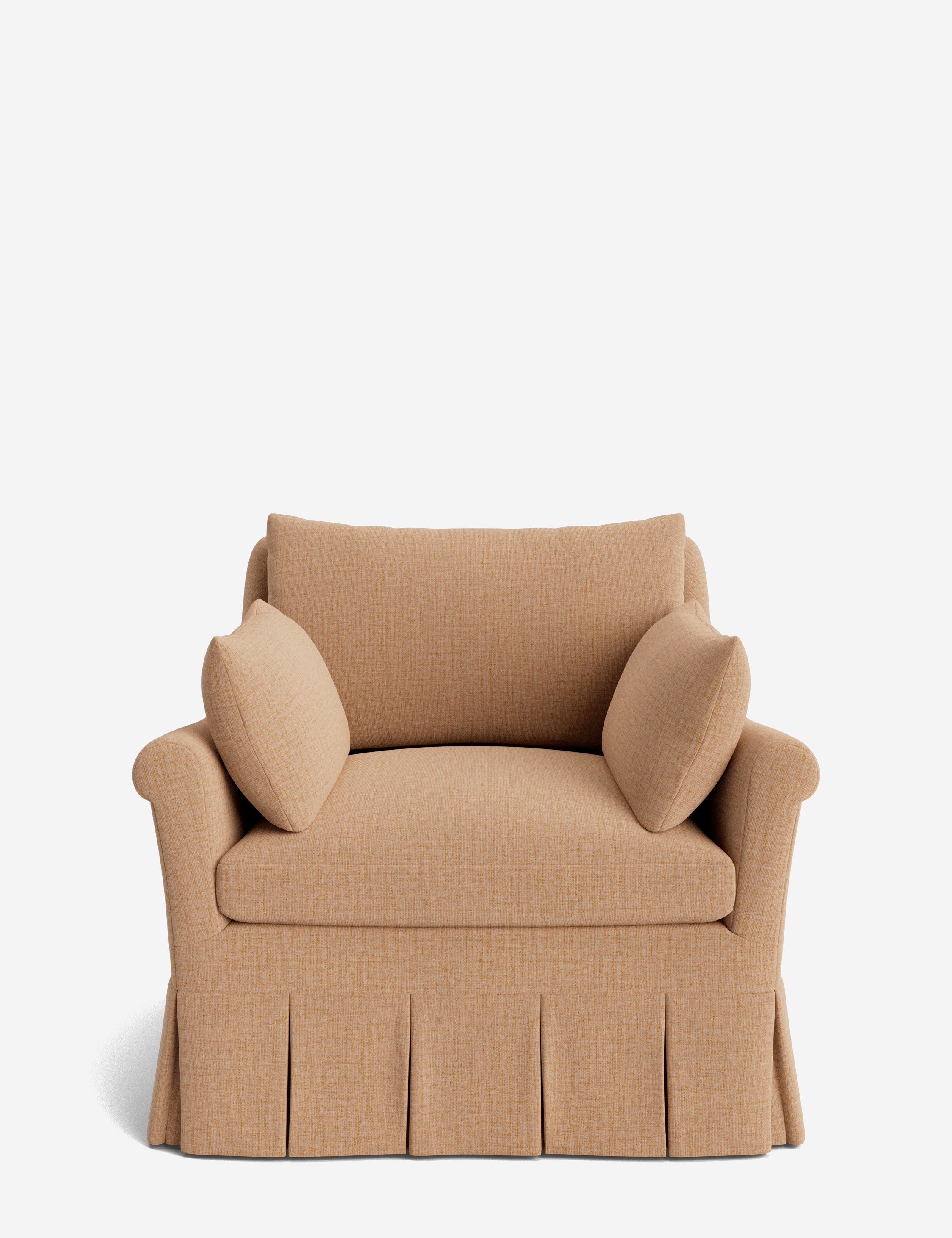Lulu and Georgia Portola Rolled Arm Luxe Depth Pleated Chair - view 41