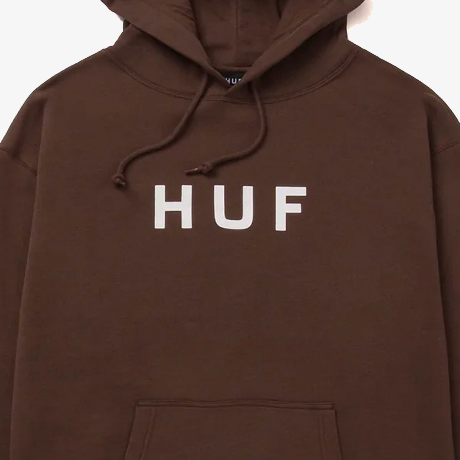 Huf | Essentials Og Logo Hoodie { Chocolate