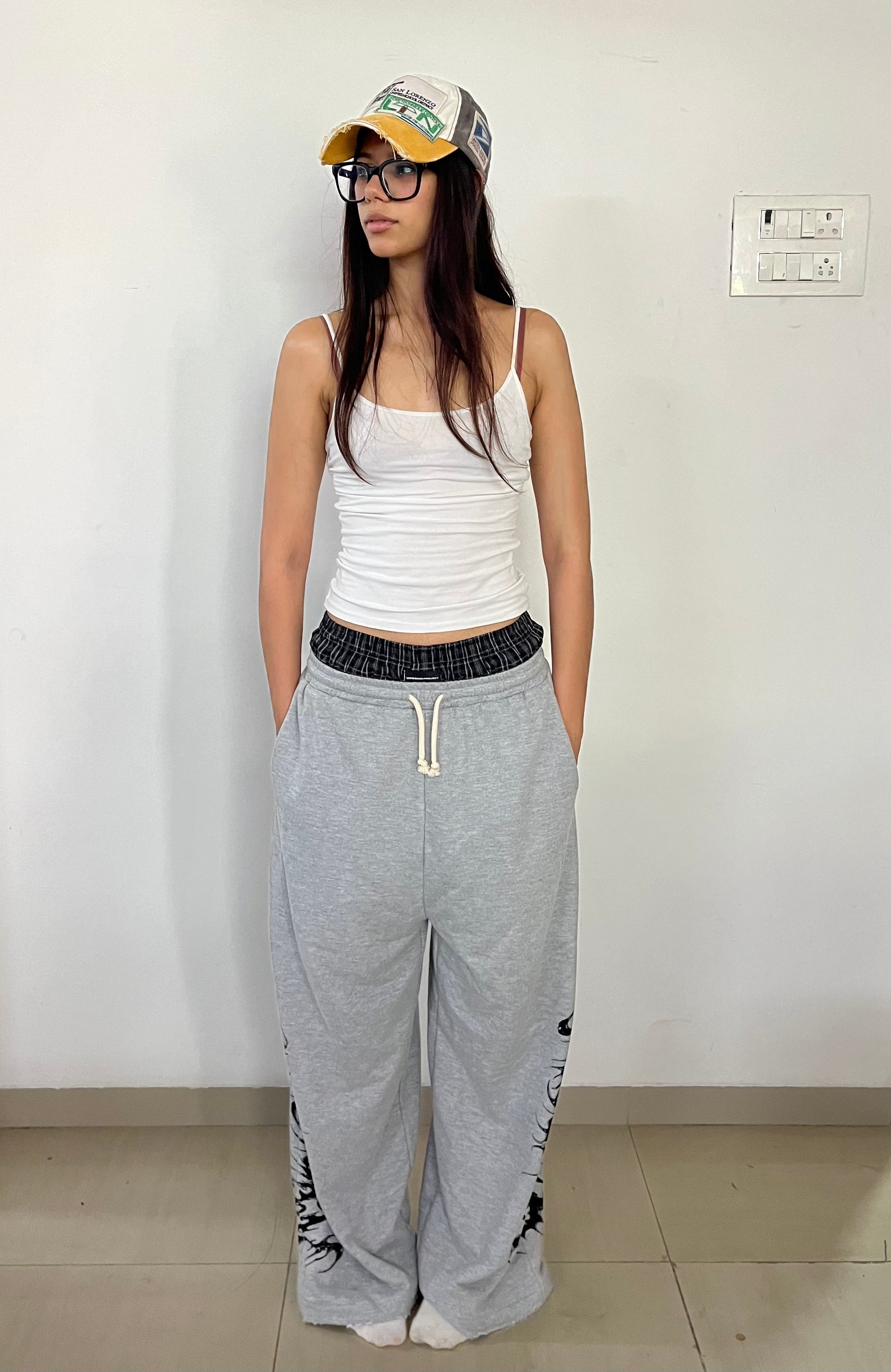 Unreborn Project Boxer Sweatpants - Grey Melange - view 3