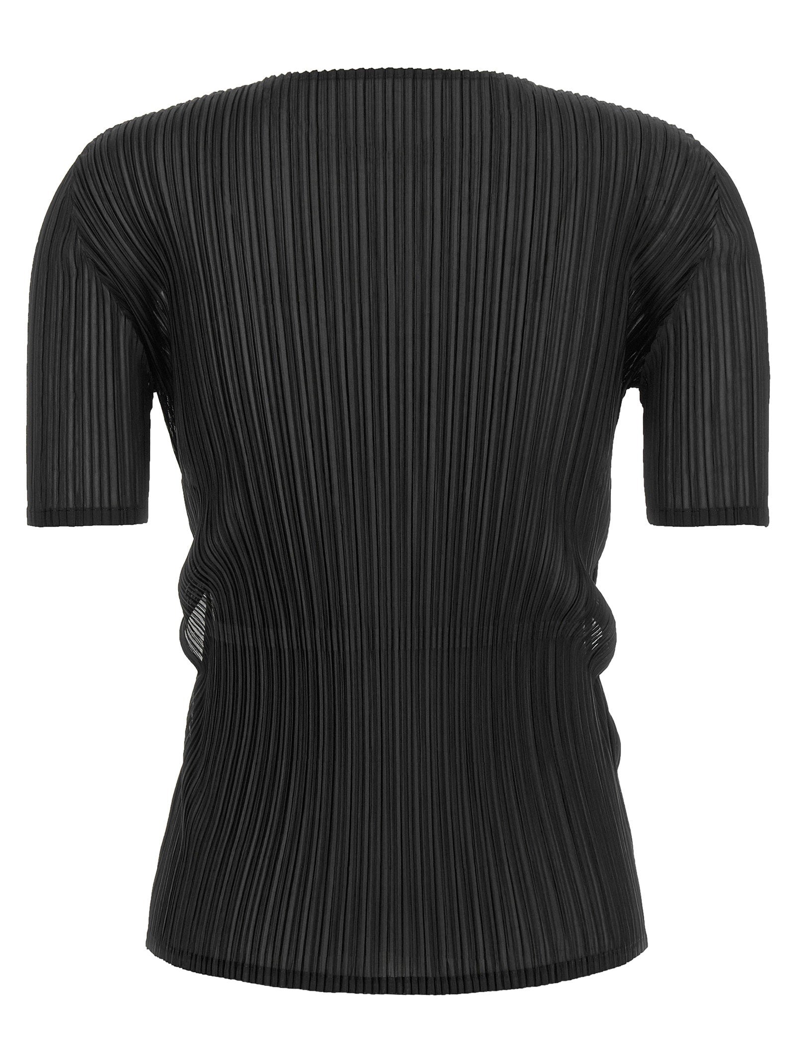 Issey Miyake Sheer Slit Pleats Top – 100% polyester - view 2