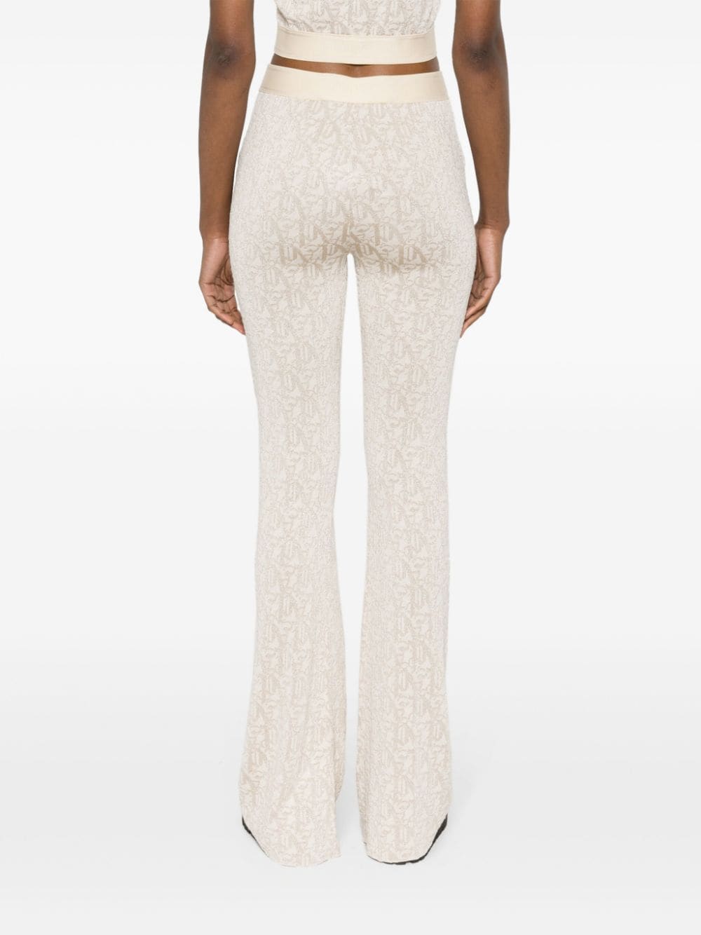 Palm Angels Monogram jacquard knit trousers - view 5