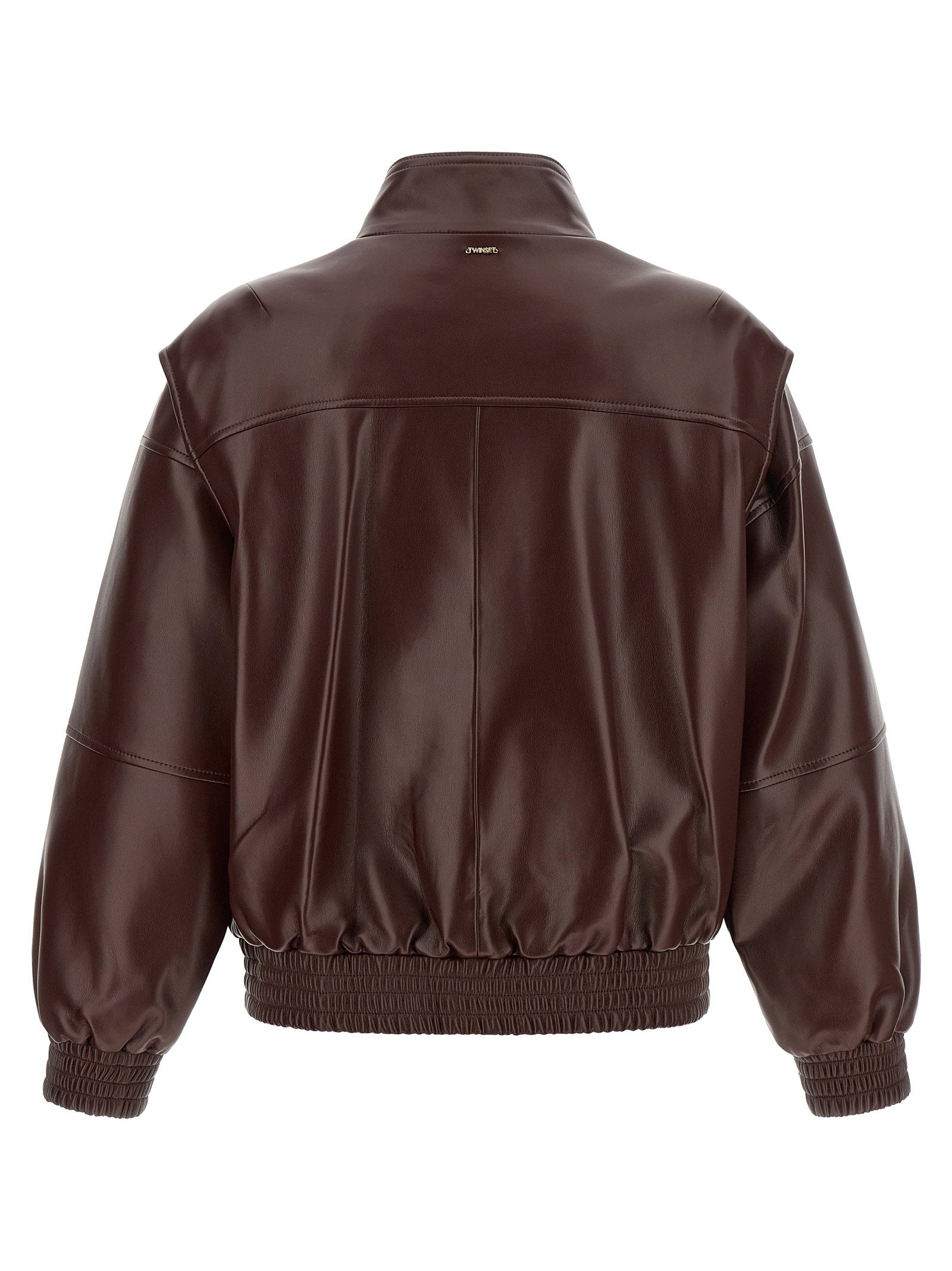 Twin Set Leather Effect Bomber Jacket – 100% polyester - view 2