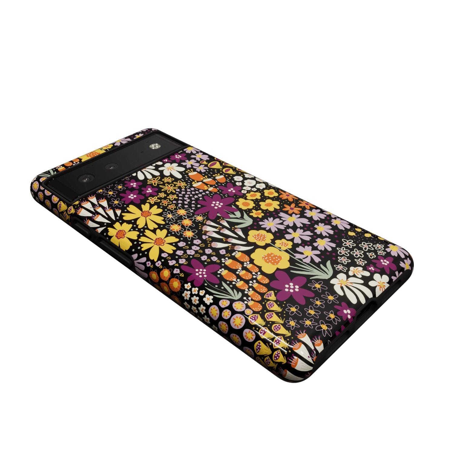 Casetry Falling for You | Plum Floral Google Pixel Case - view 2