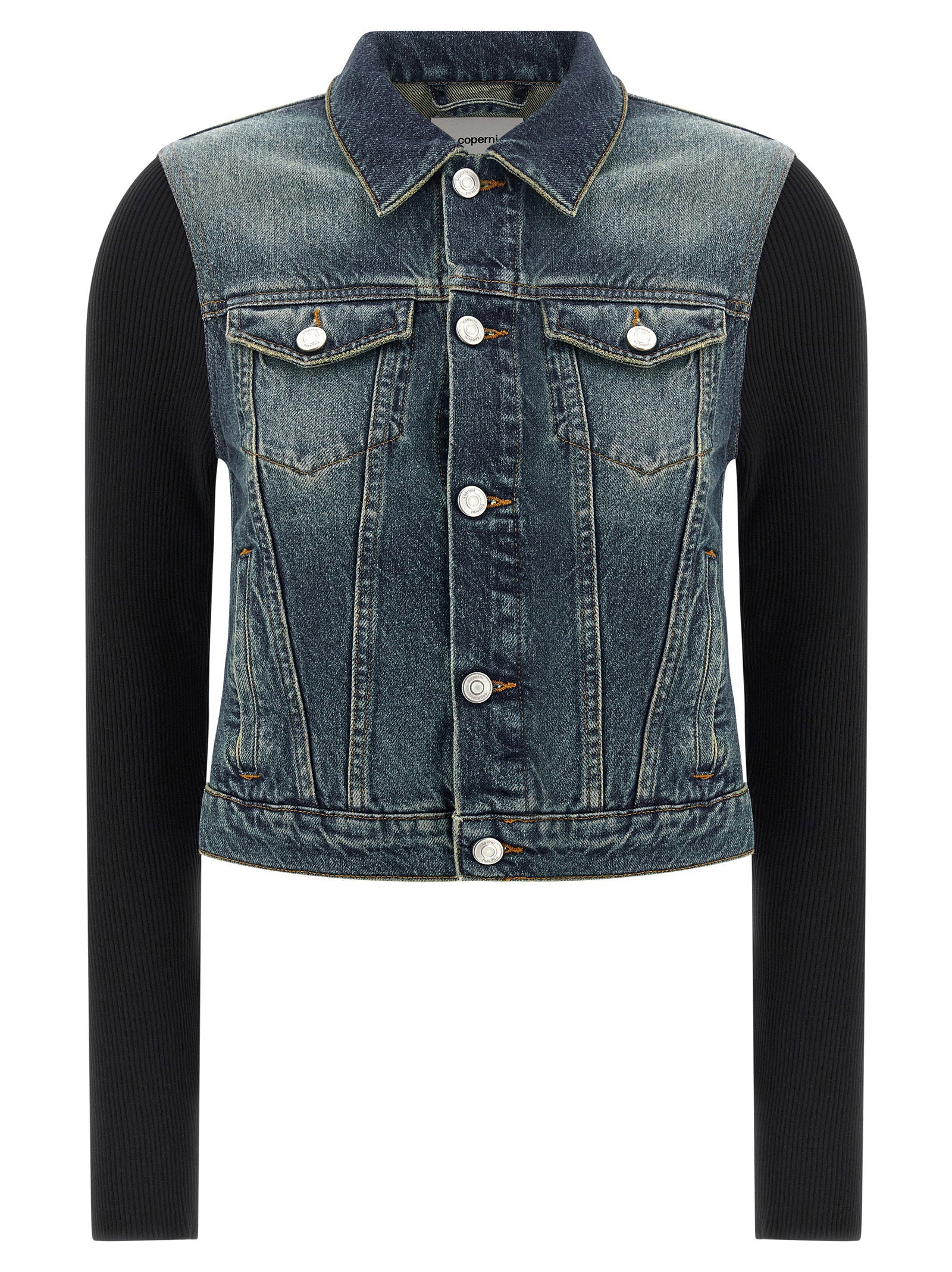 Coperni Hybrid Rib Denim Jacket – 100% cotton