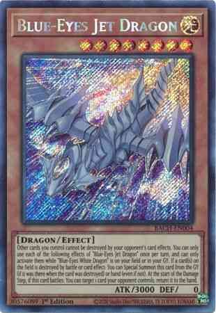 Yu-Gi-Oh! Blue-Eyes Jet Dragon - BACH-EN004 - Secret Rare - 1st Edition