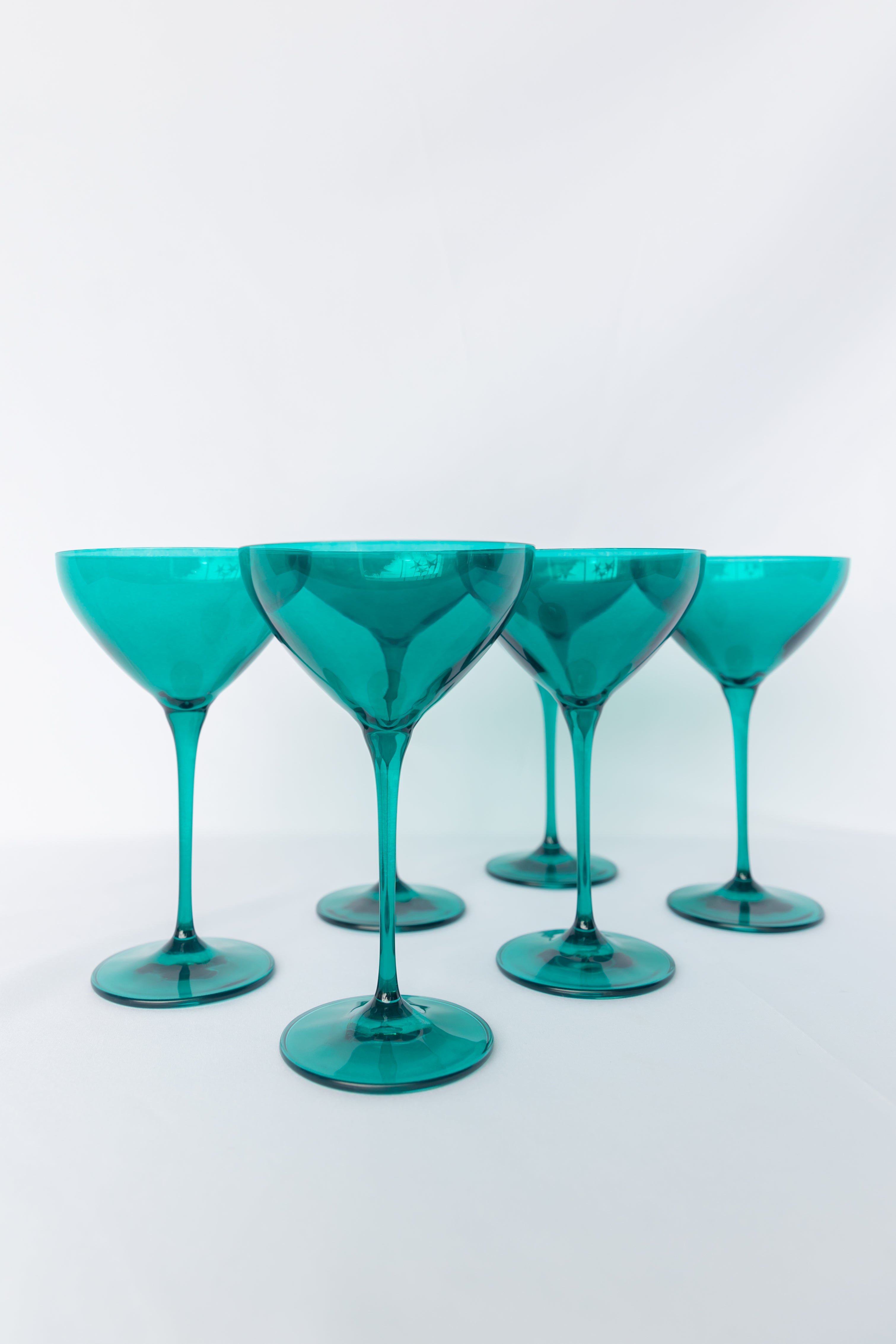 Estelle Colored Glass Estelle Colored Martini Glass - Set of 6 {Emerald Green}