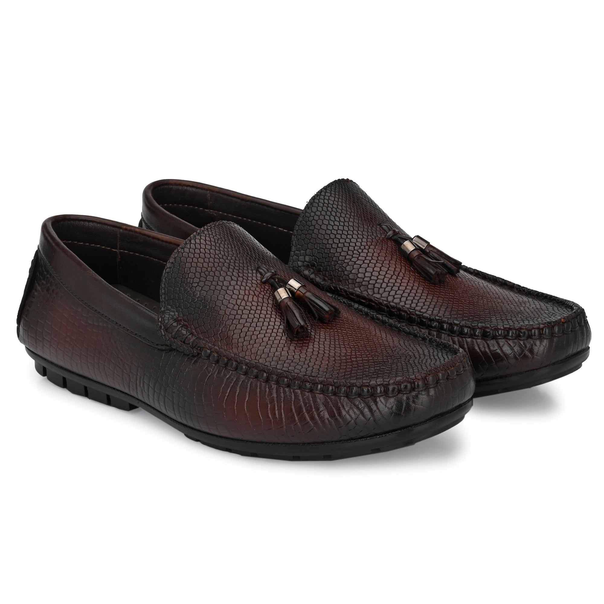 egoss-shoes Egoss Tassel Formal Loafers For Men