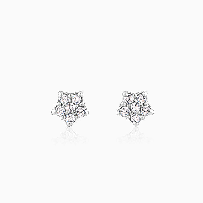 GIVA Jewellery Silver Zircon Constellation Earrings