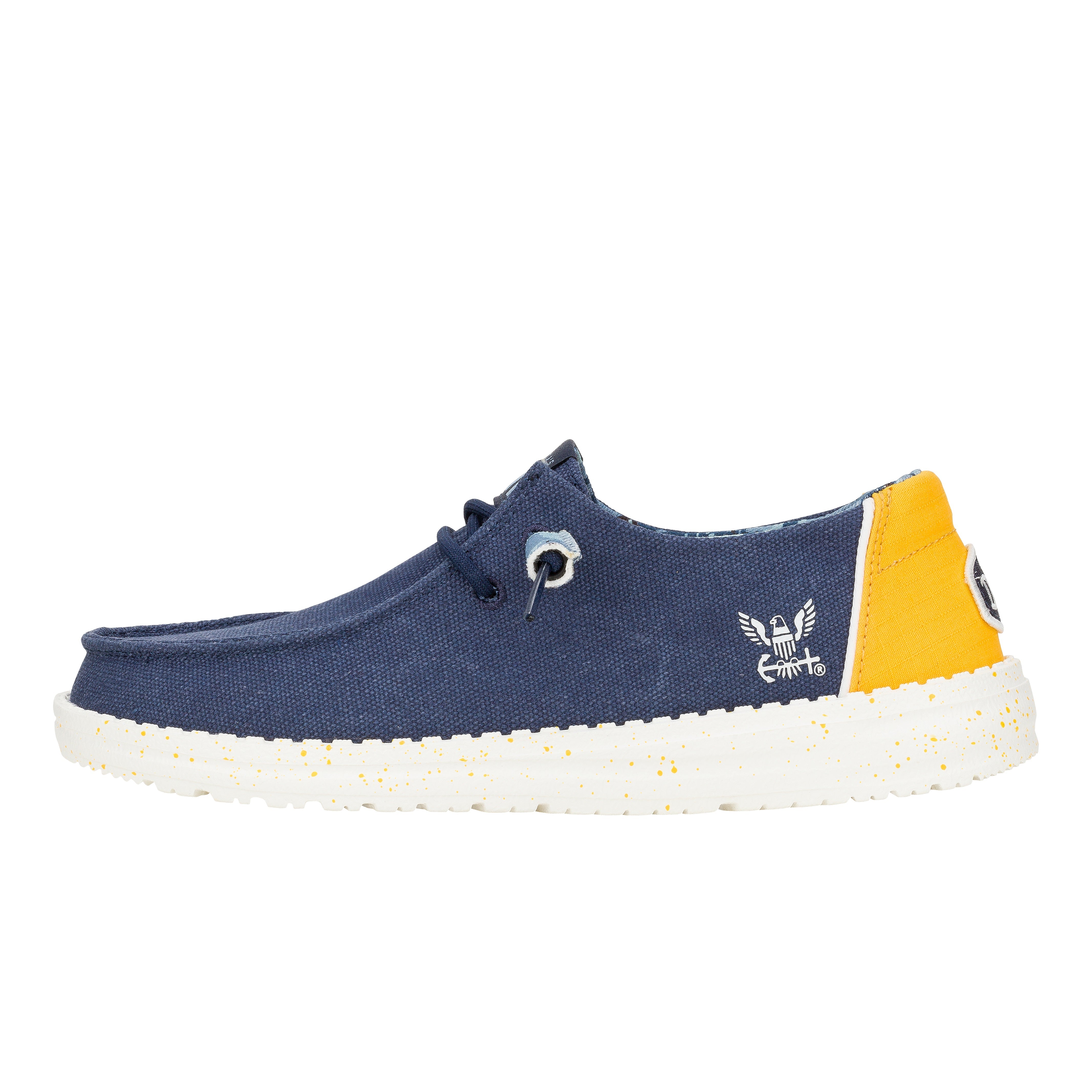 HEYDUDE shoes Wendy US Navy 2 - Navy/Yellow – Women's
