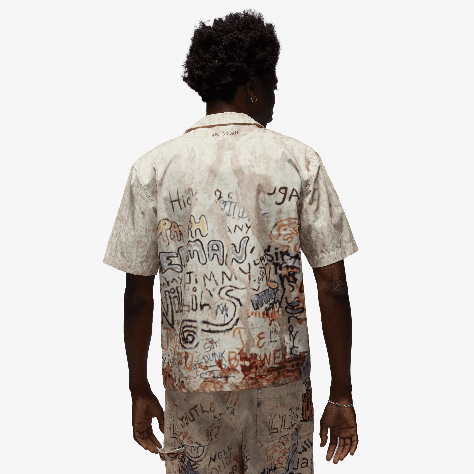 Jordan | AIR JORDAN CAMP SHIRT { OFF WHITE/MULTI - view 2