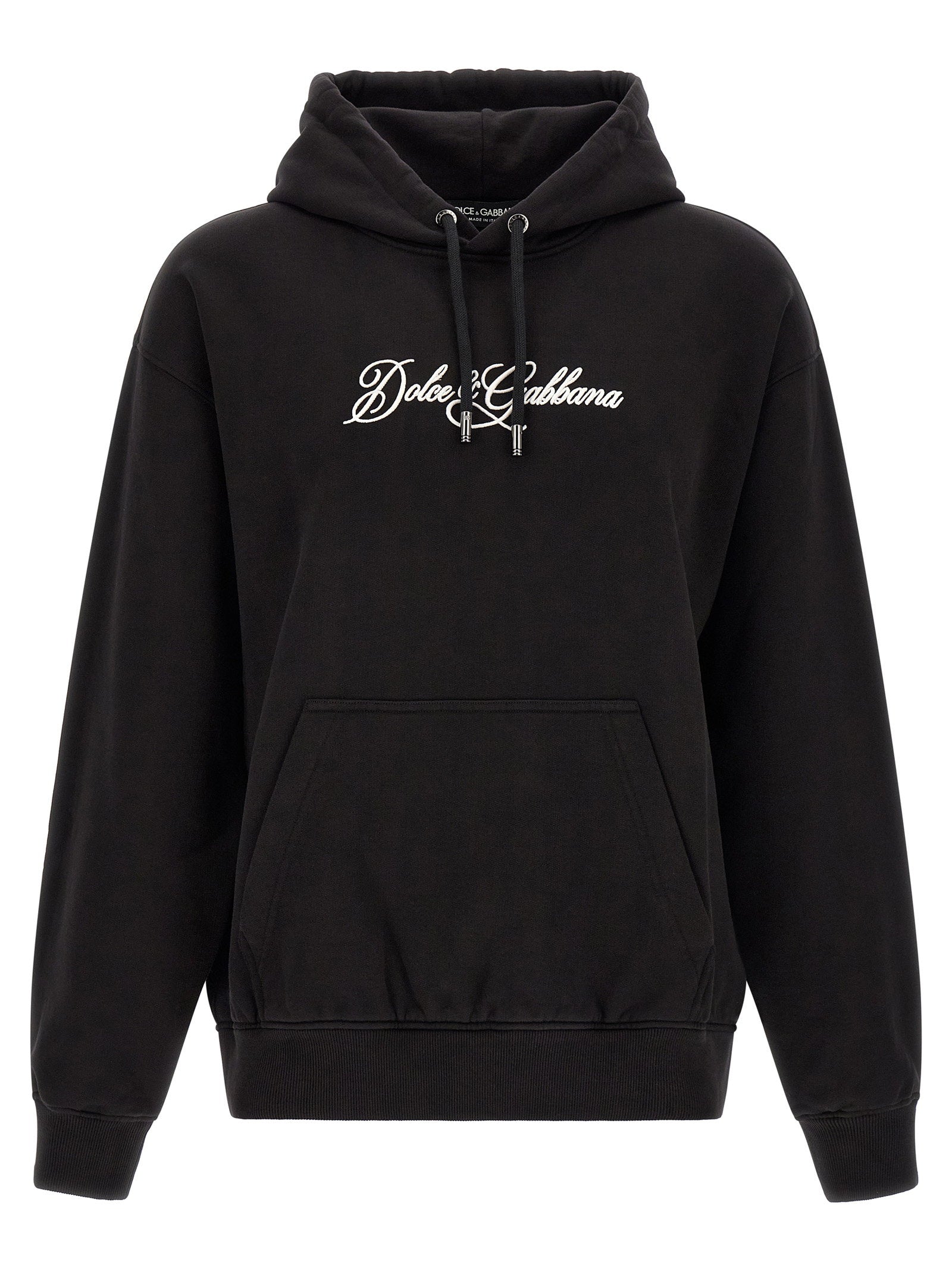 Dolce & Gabbana Logo Embroidery Hoodie – 100% cotton