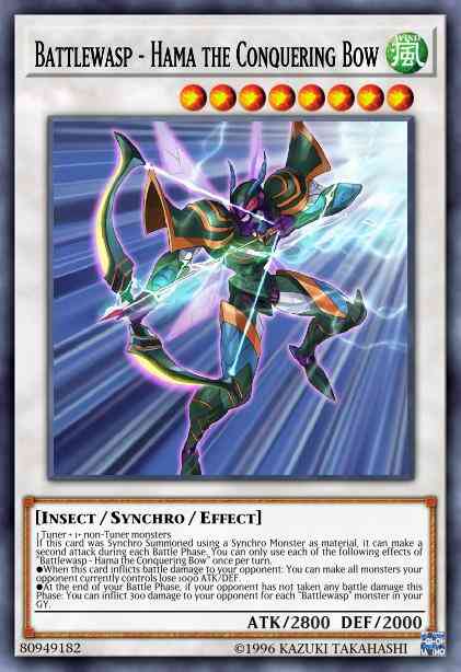 Yu-Gi-Oh! Battlewasp - Hama the Conquering Bow - BLHR-EN038 - Secret Rare - 1st Edition