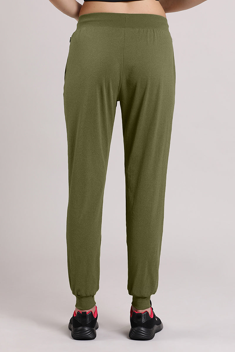 Amante Energize Flexi Joggers - Dark Olive - view 3