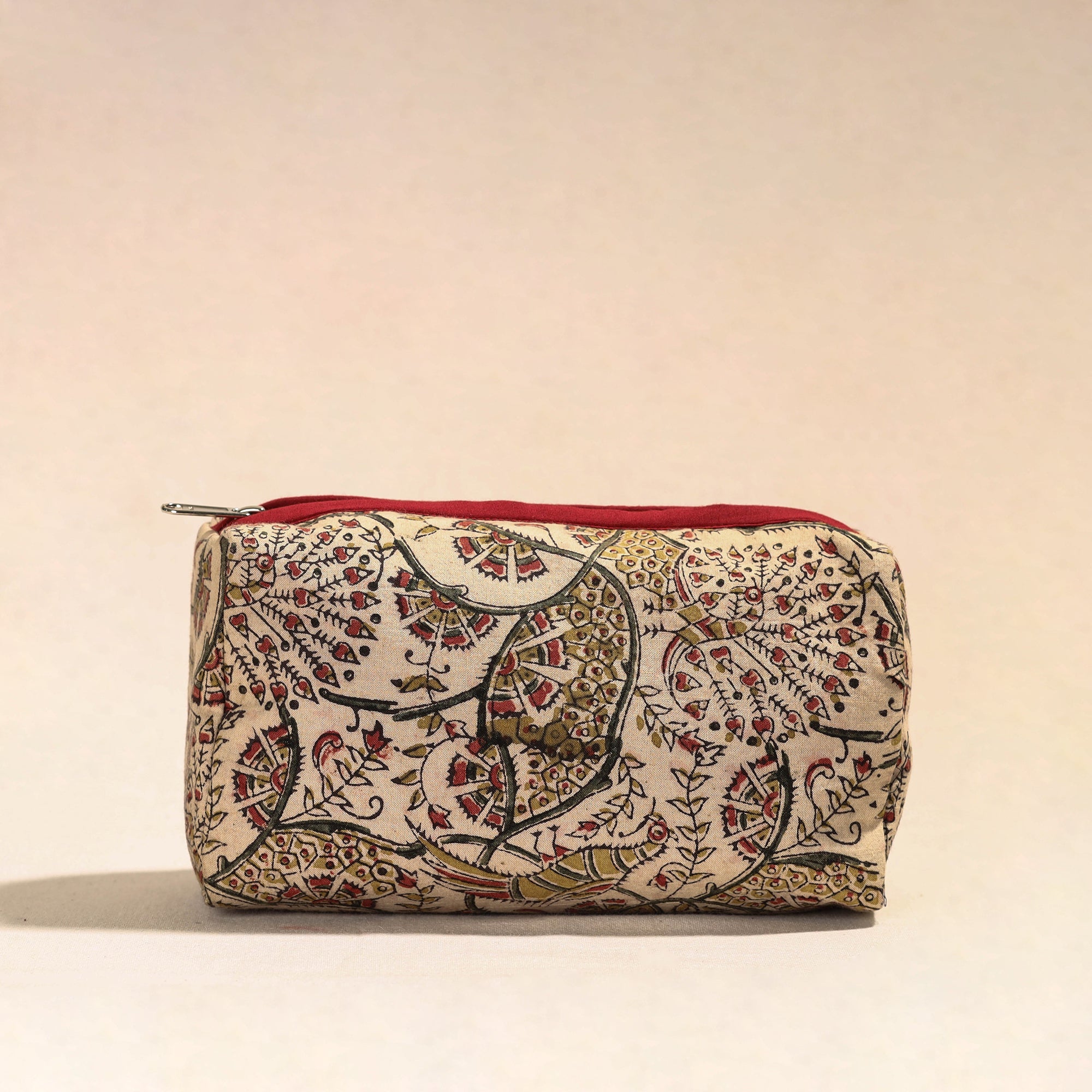 NOORI BAZAR Beige - Handmade Cotton Toiletry Pouch 18