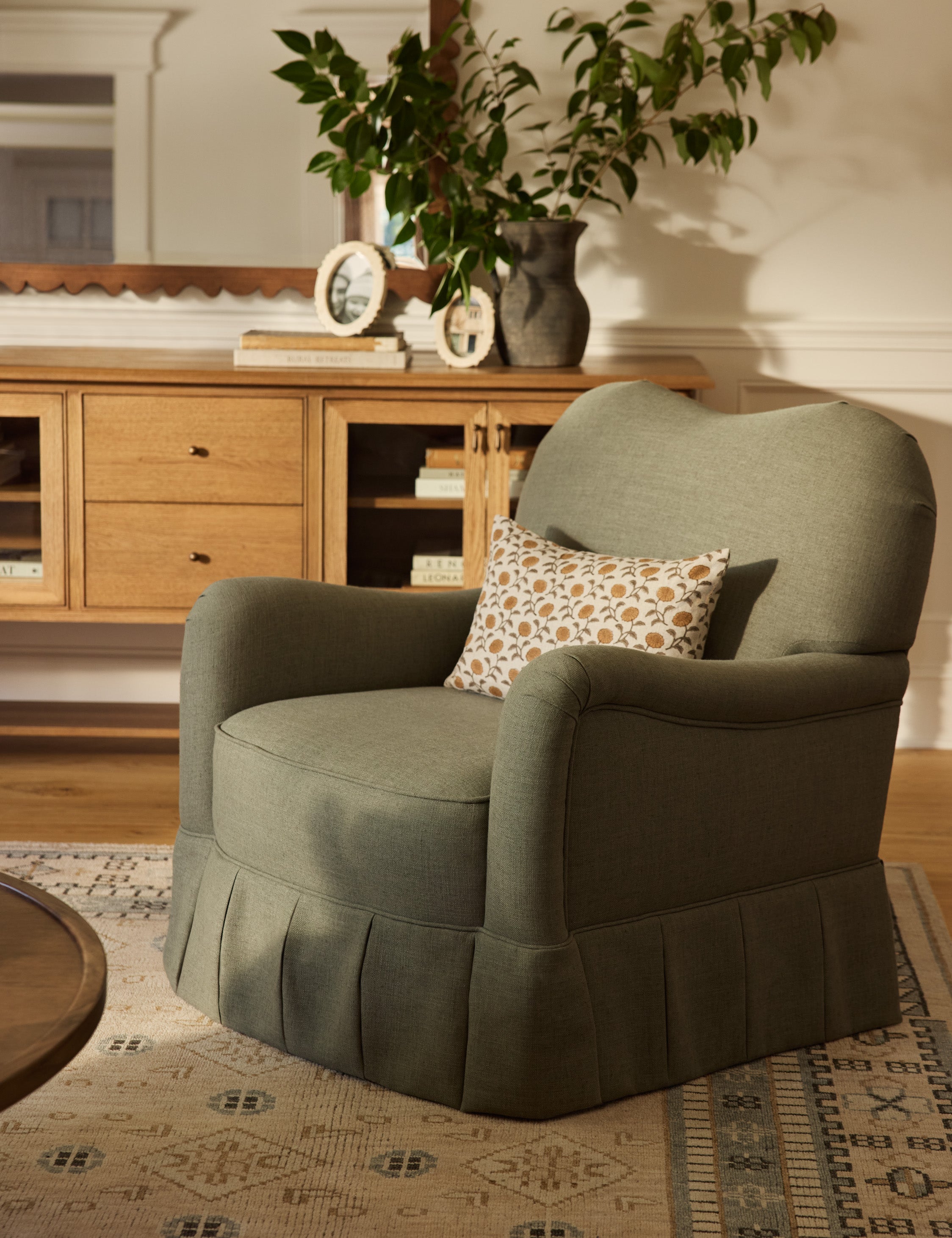 Lulu and Georgia Middleton Skirted Accent Chair by Ginny Macdonald - view 57