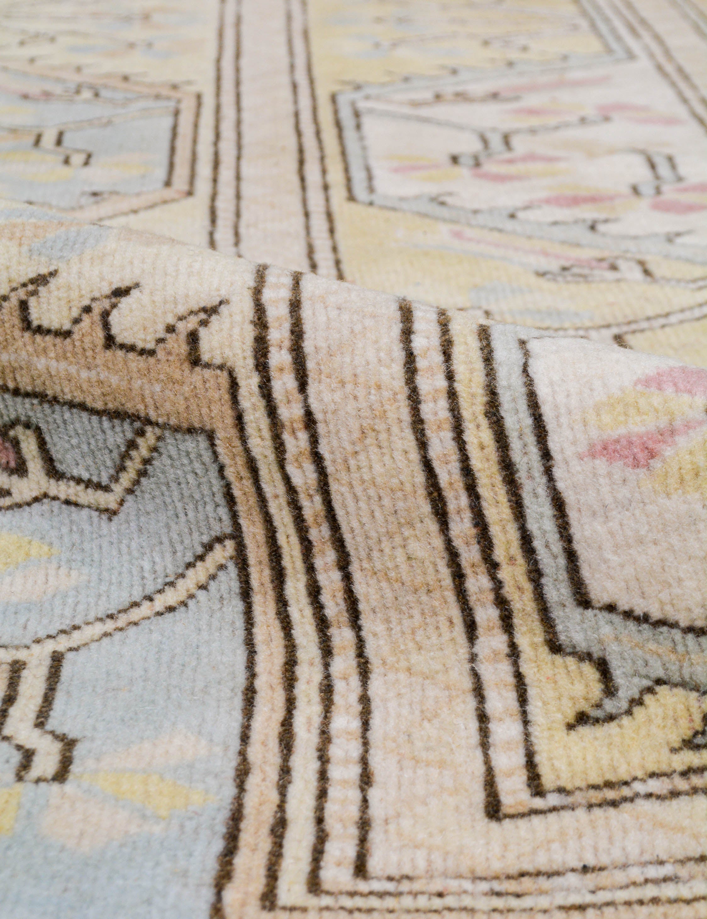 Lulu and Georgia Vintage Turkish Hand-Knotted Wool Rug No. 492, 6' 7" x 9' 1" - view 2
