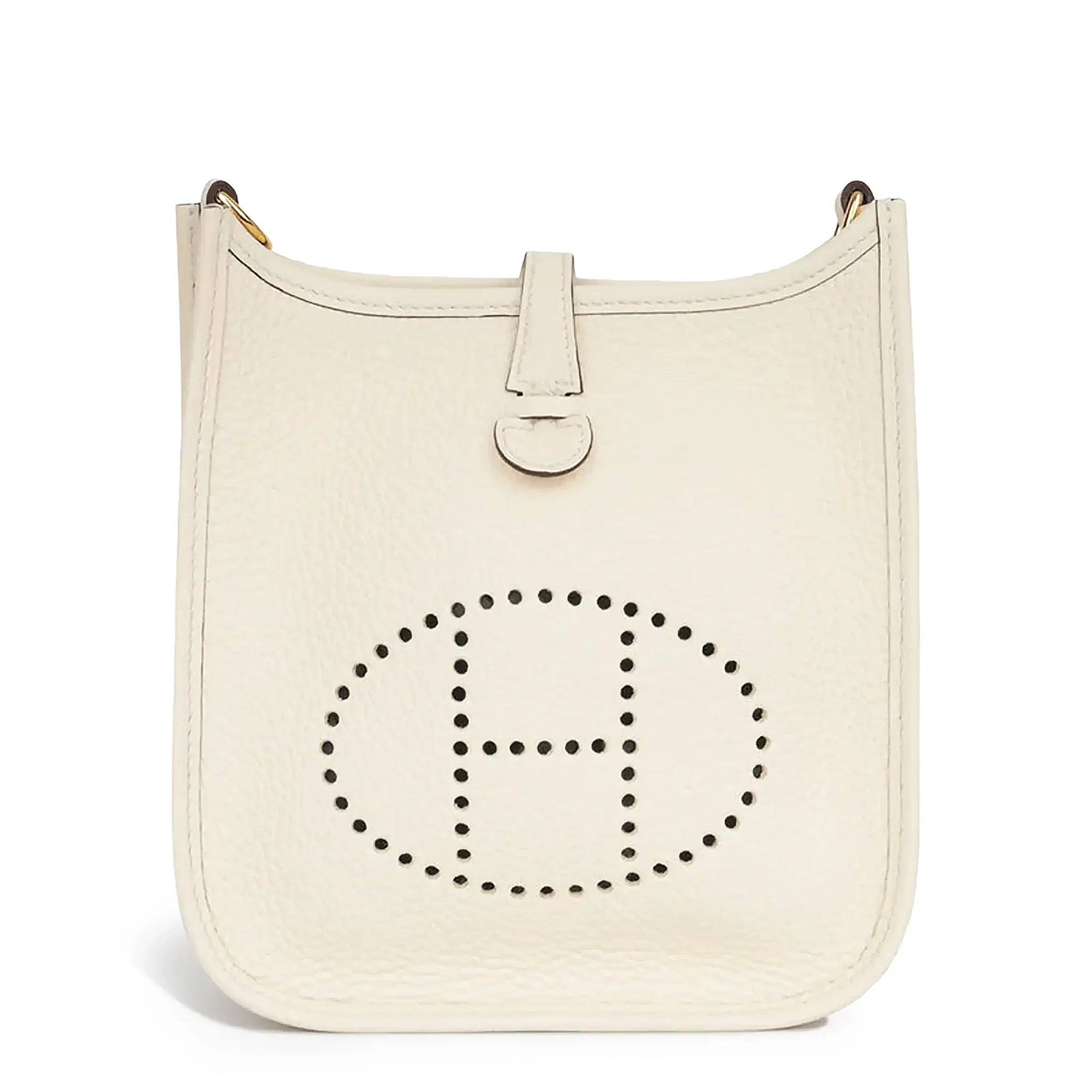 Hermès Paris Hermès Evelyne Mini 16 Nata Clemence Gold Hardware