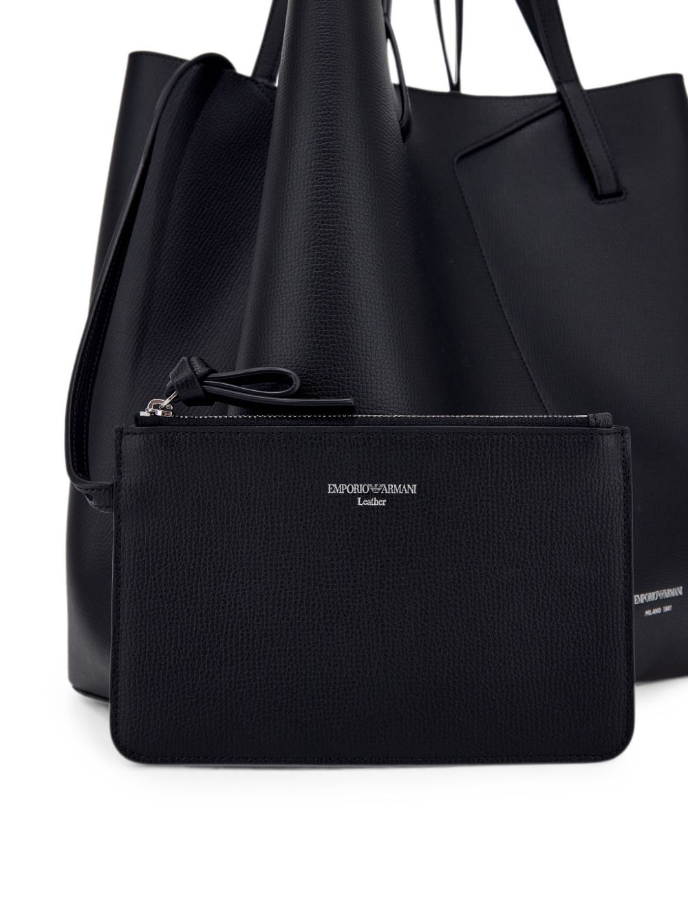 Emporio Armani Large Tote – 100% BOVINE LEATHER - view 3