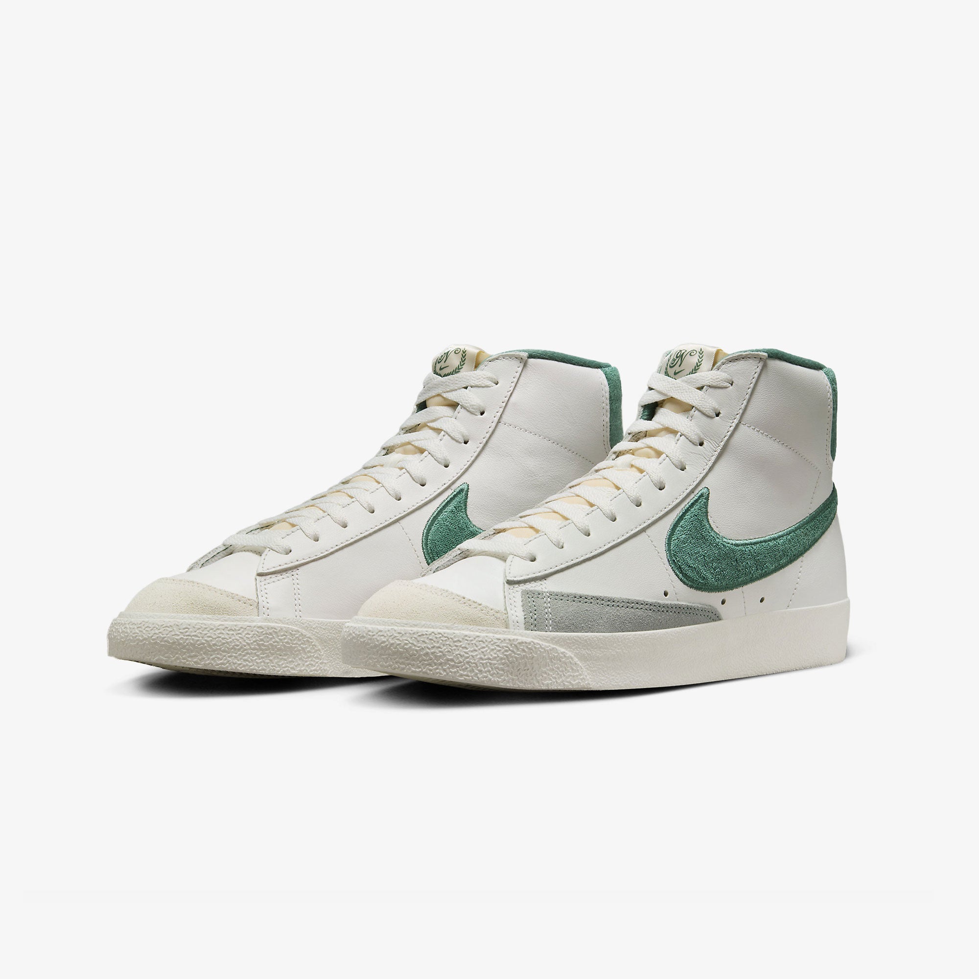 Nike | BLAZER MID '77 PREMIUM { SUMMIT WHITE/BICOASTAL-PHANTOM - view 2