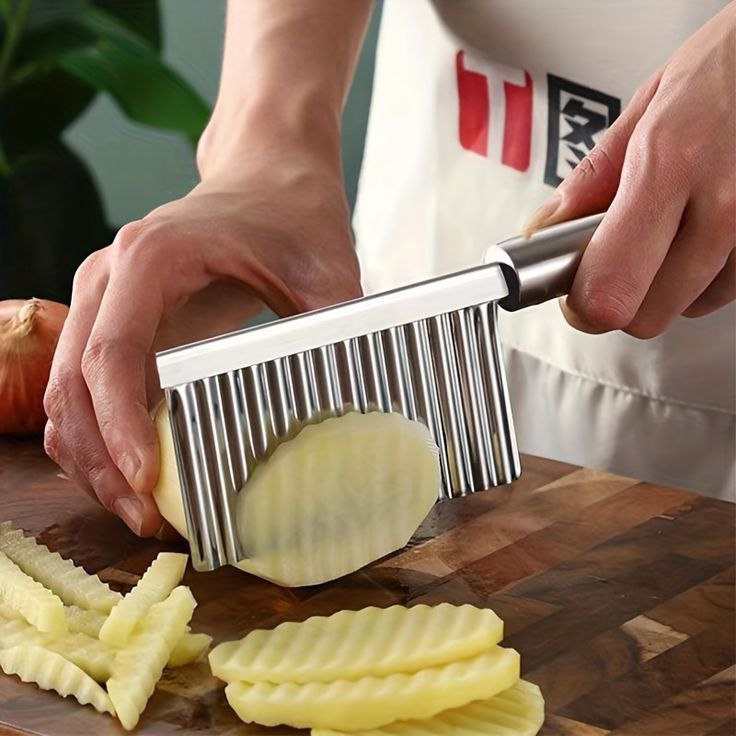 Catterton Stainless Steel Wavy Crinkle Knife (Pack of 4) - view 2