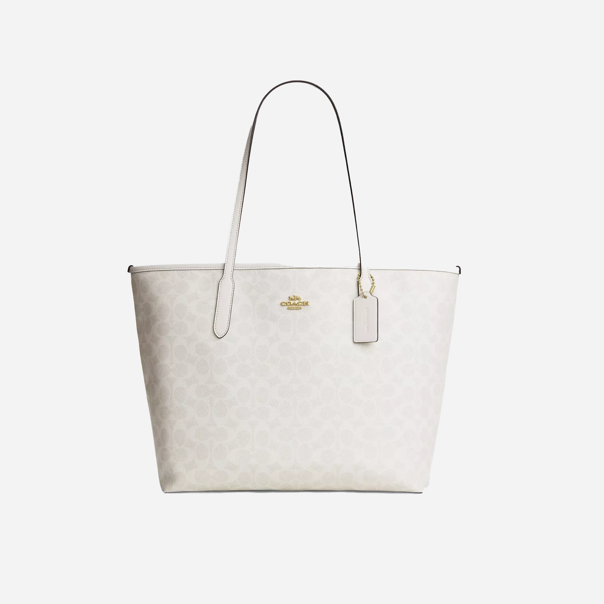 Coach City Tote Bag In Signature Canvas signature canvas/Gold/White/Chalk