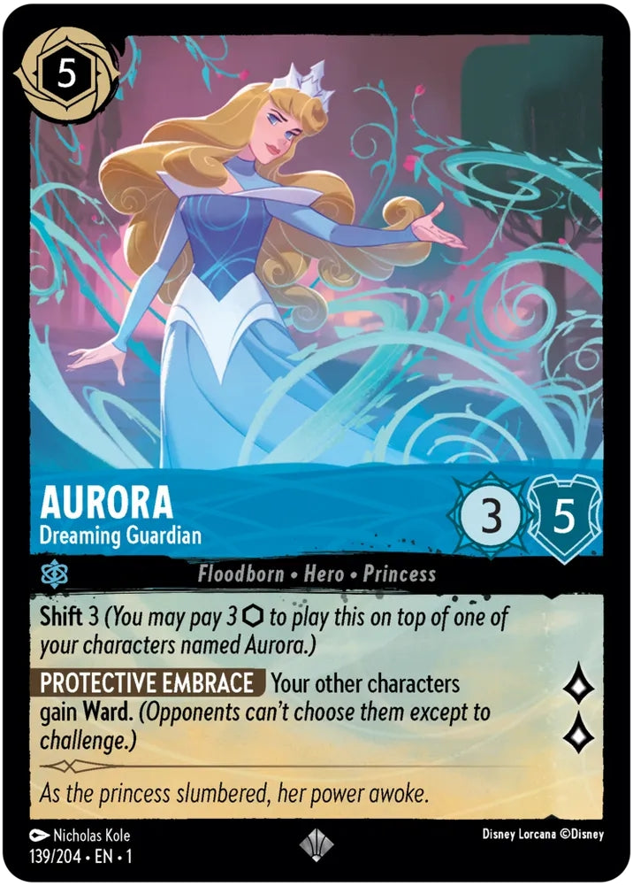 204 the first – Lorcana Aurora - Dreaming Guardian - 139/204 [The First Chapter] [Cold Foil]