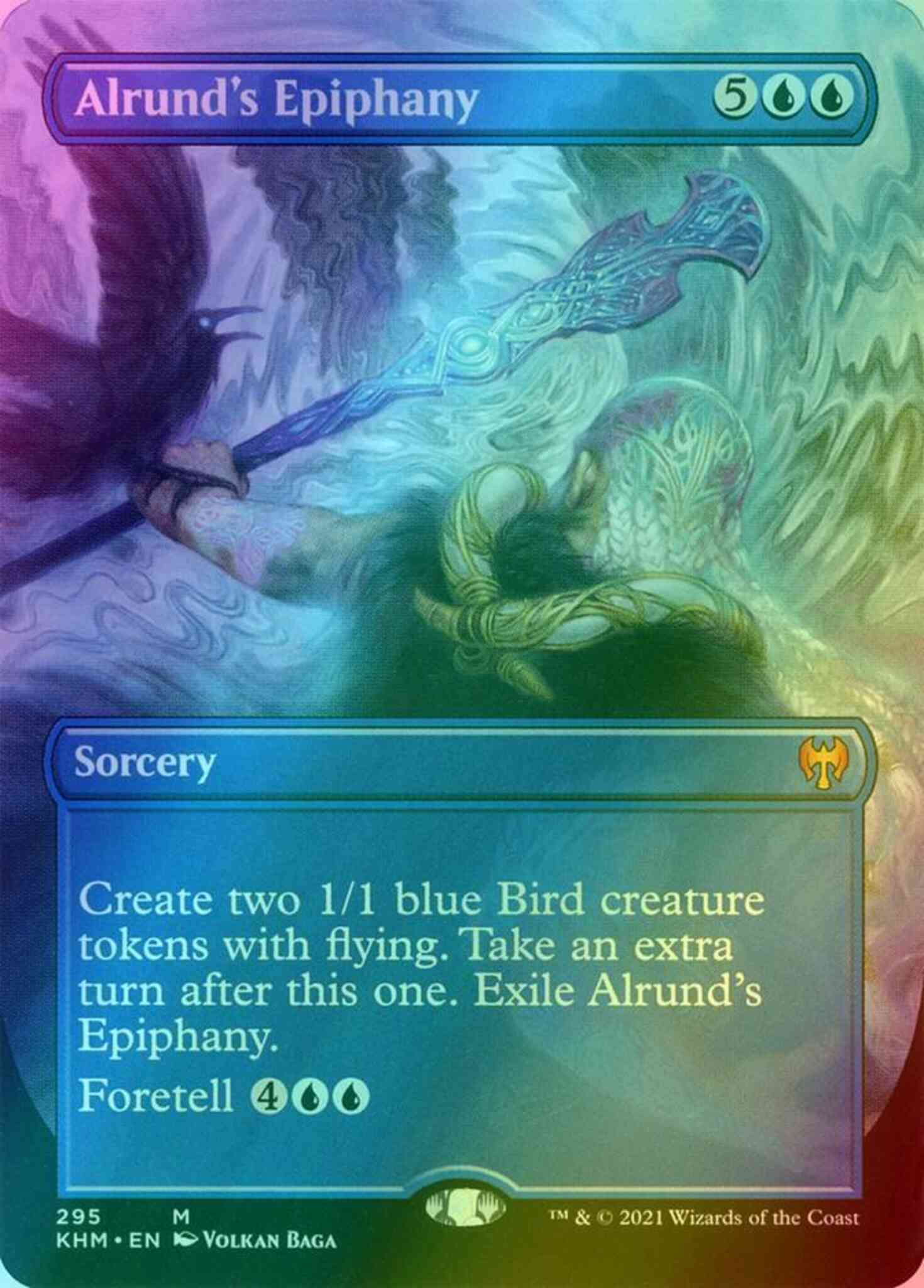 Epiphany 295 borderless – Magic Alrund's Epiphany [295] [Borderless] [Kaldheim] [Foil]