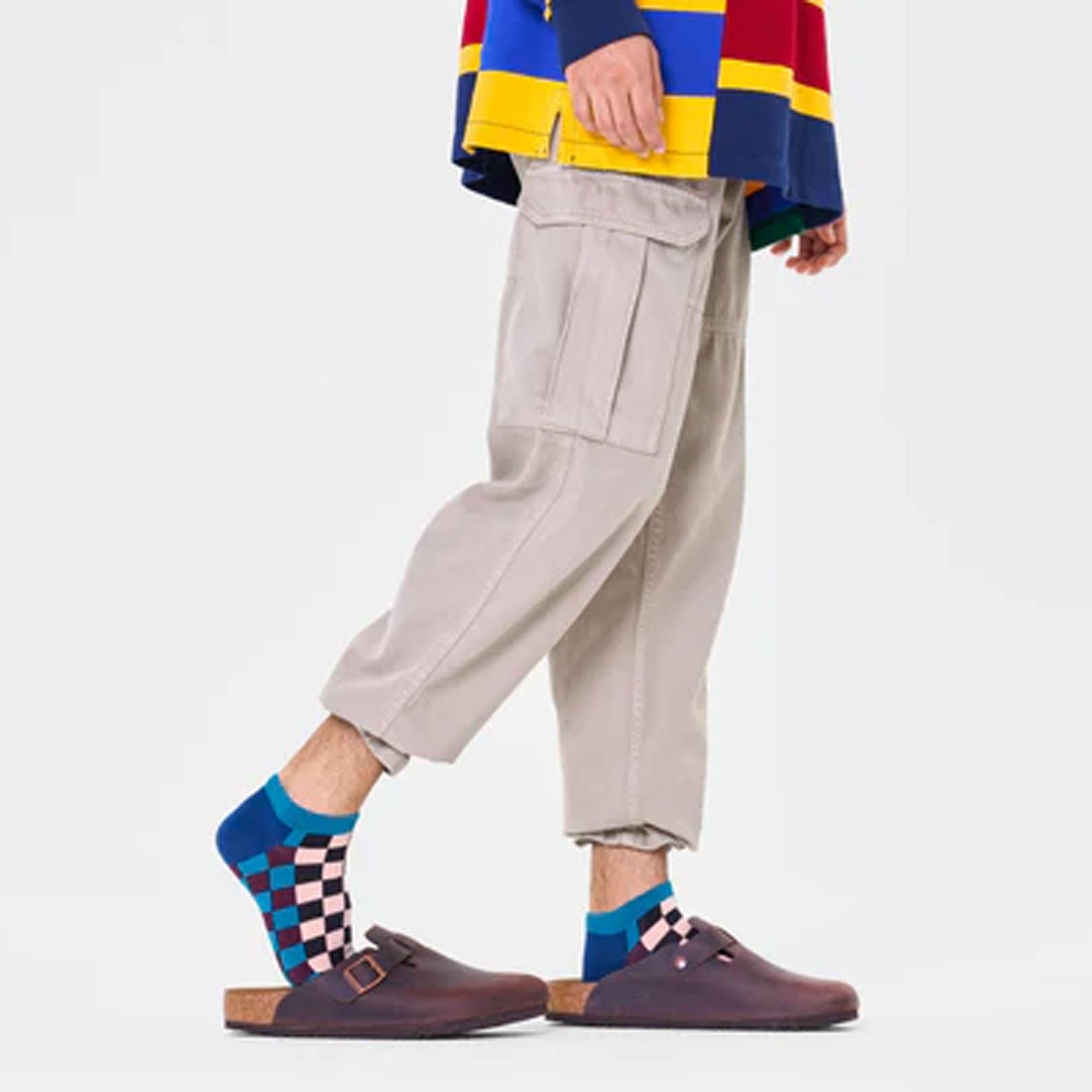 Happy Socks | CHECKERBOARD LOW SOCK { MULTI - view 2