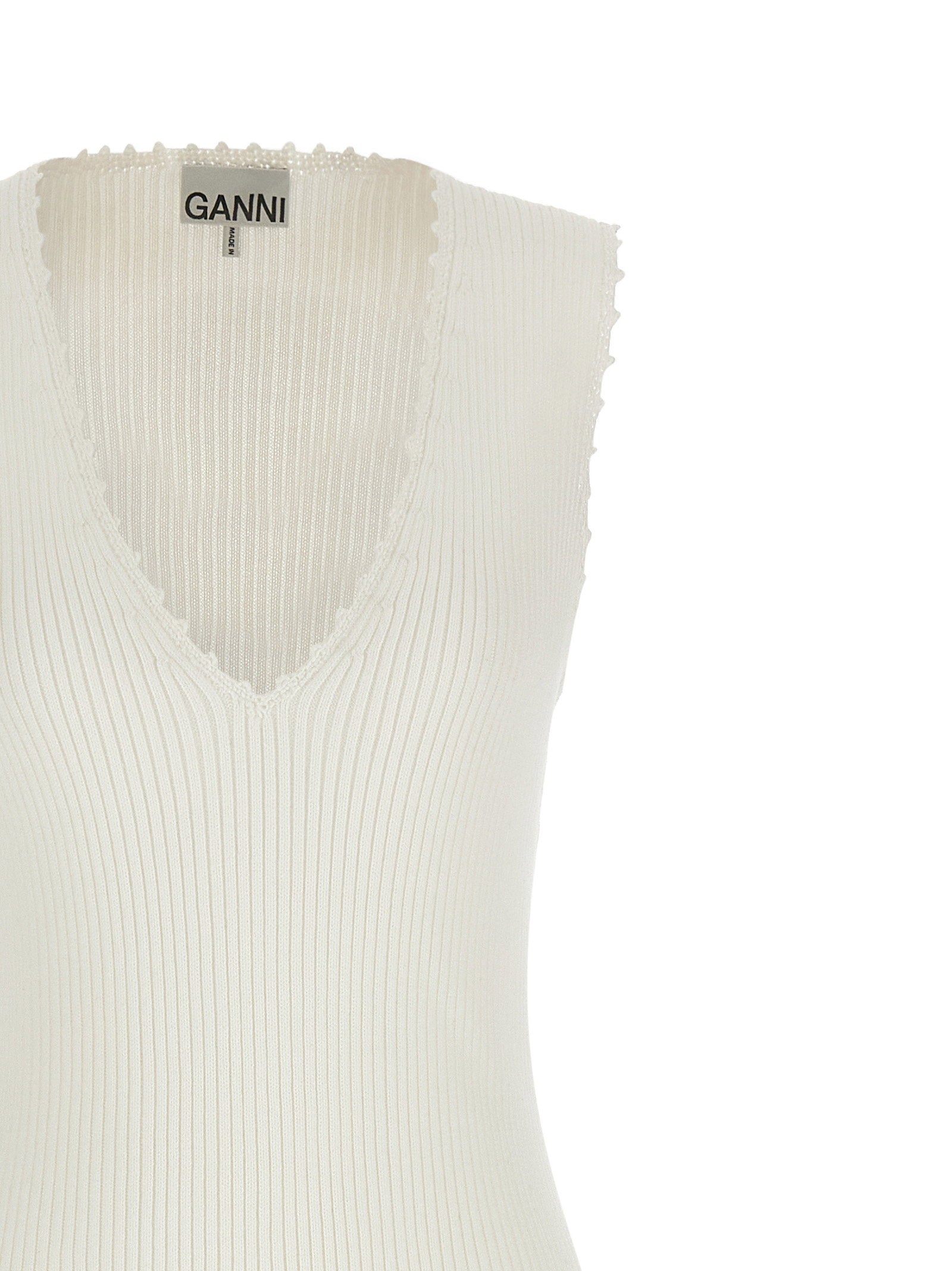 Ganni Cotton Crochet Dress - view 3
