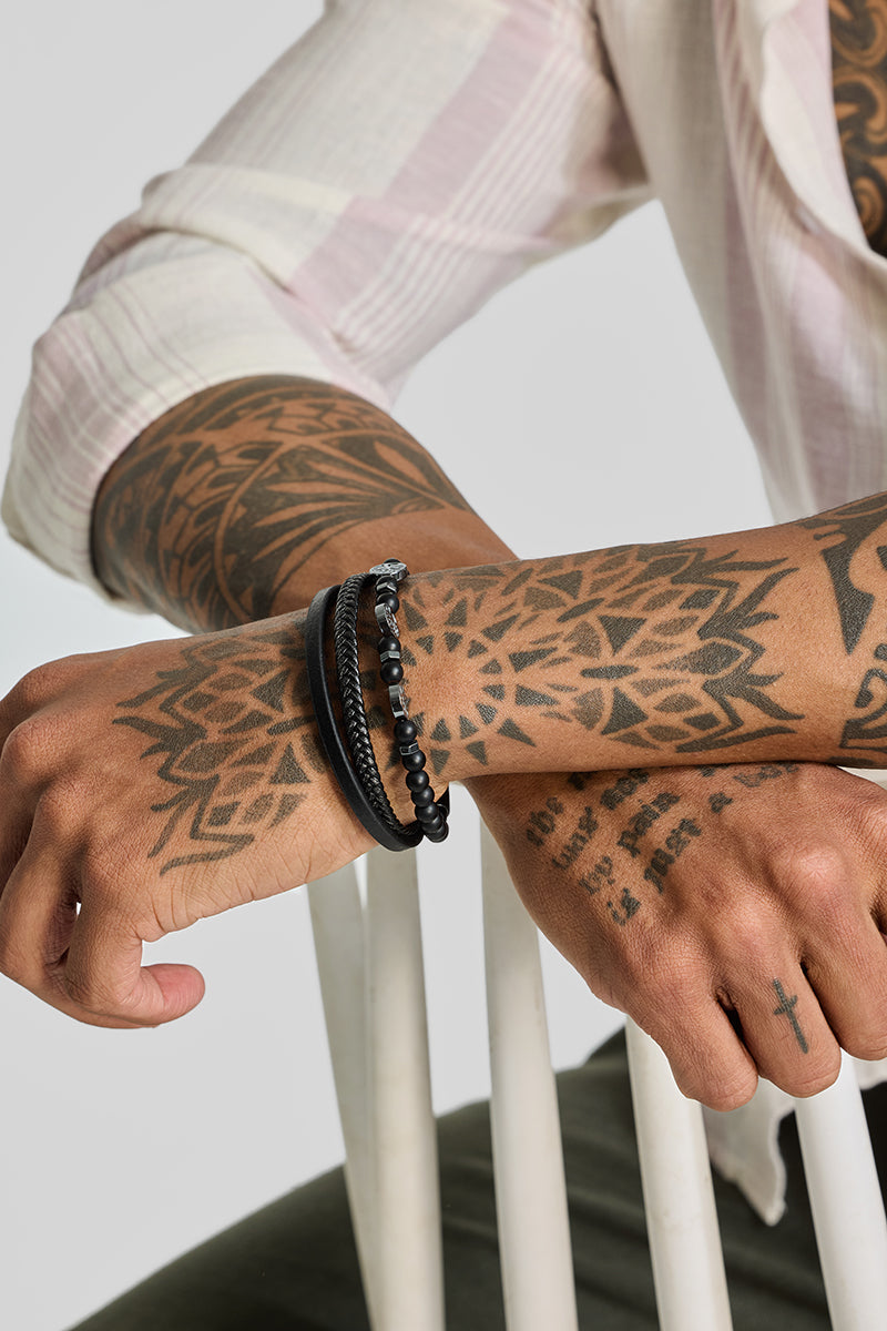 SNITCH Midnight Eclipse Braid Bracelet – Black - view 4