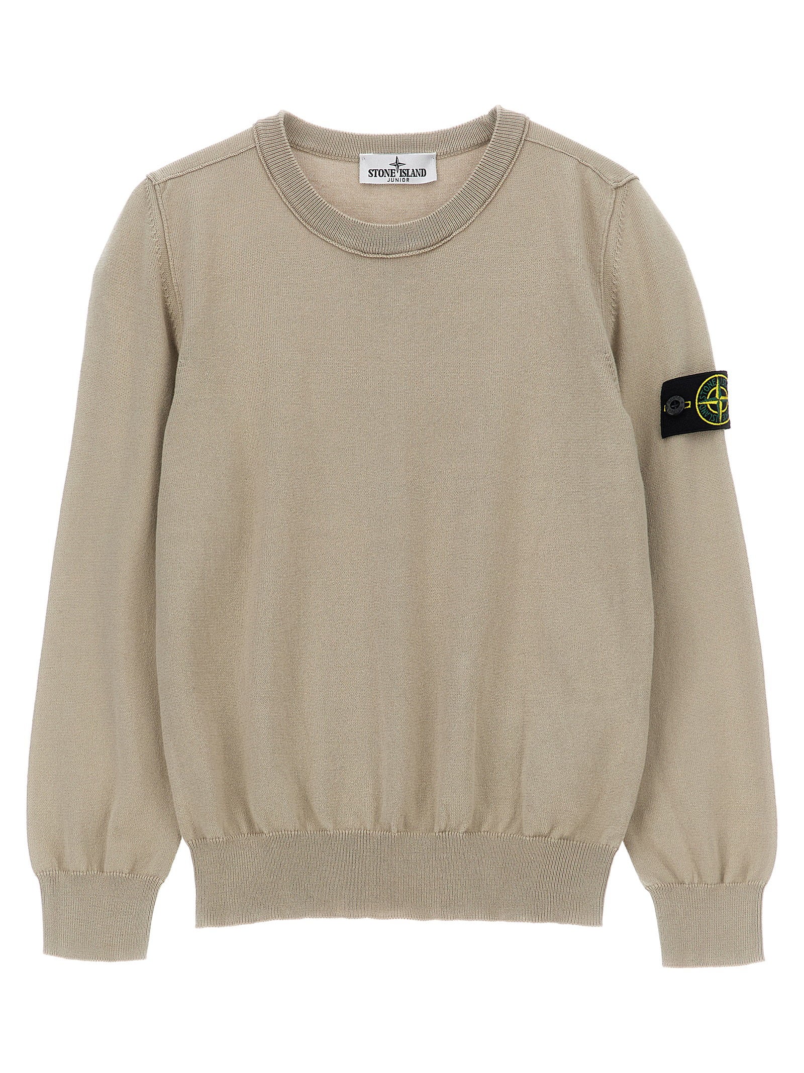 Stone Island Junior Logo Badge Sweater – 100% cotton