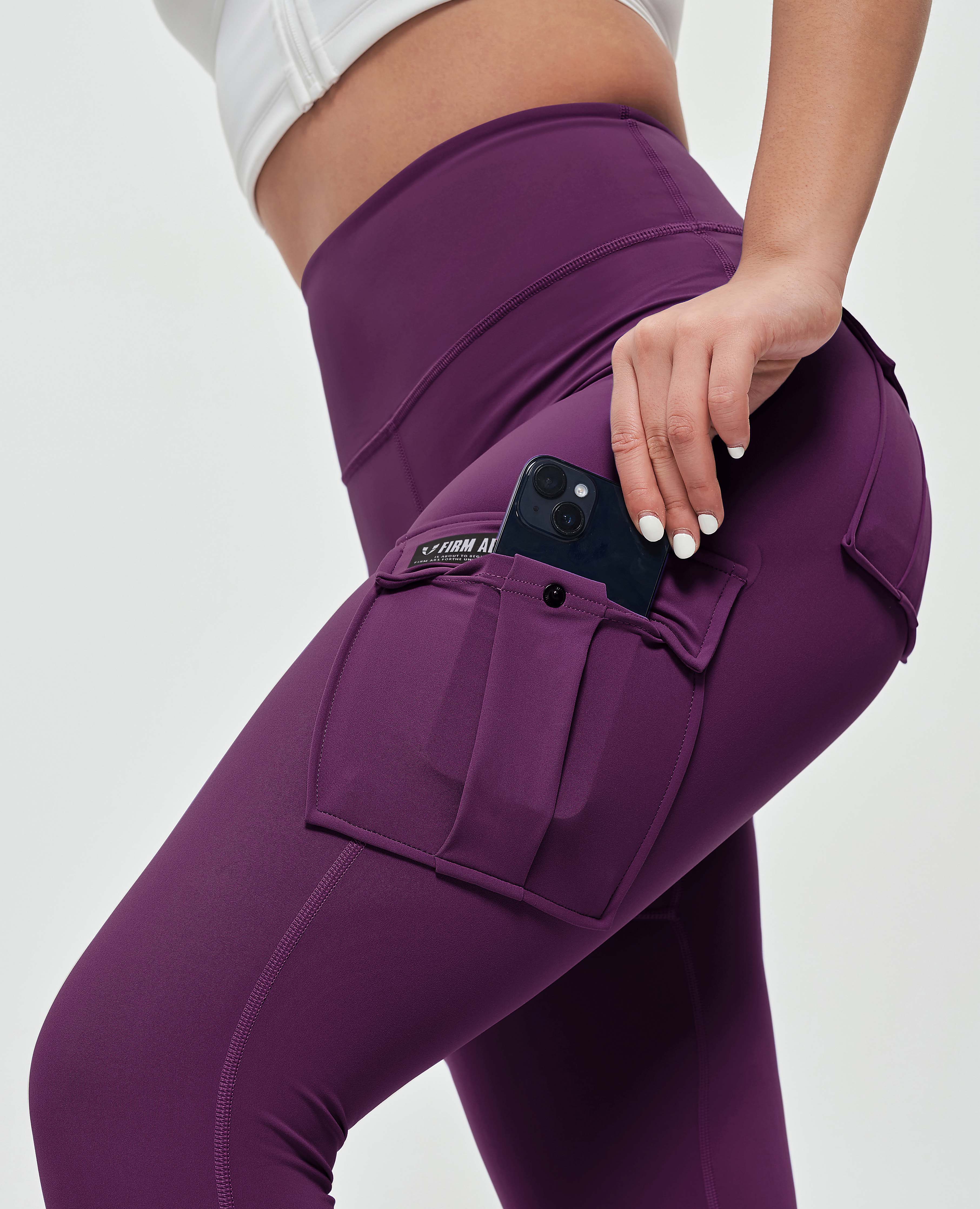 FIRM ABS Solo Cargo Leggings - Purple - view 4