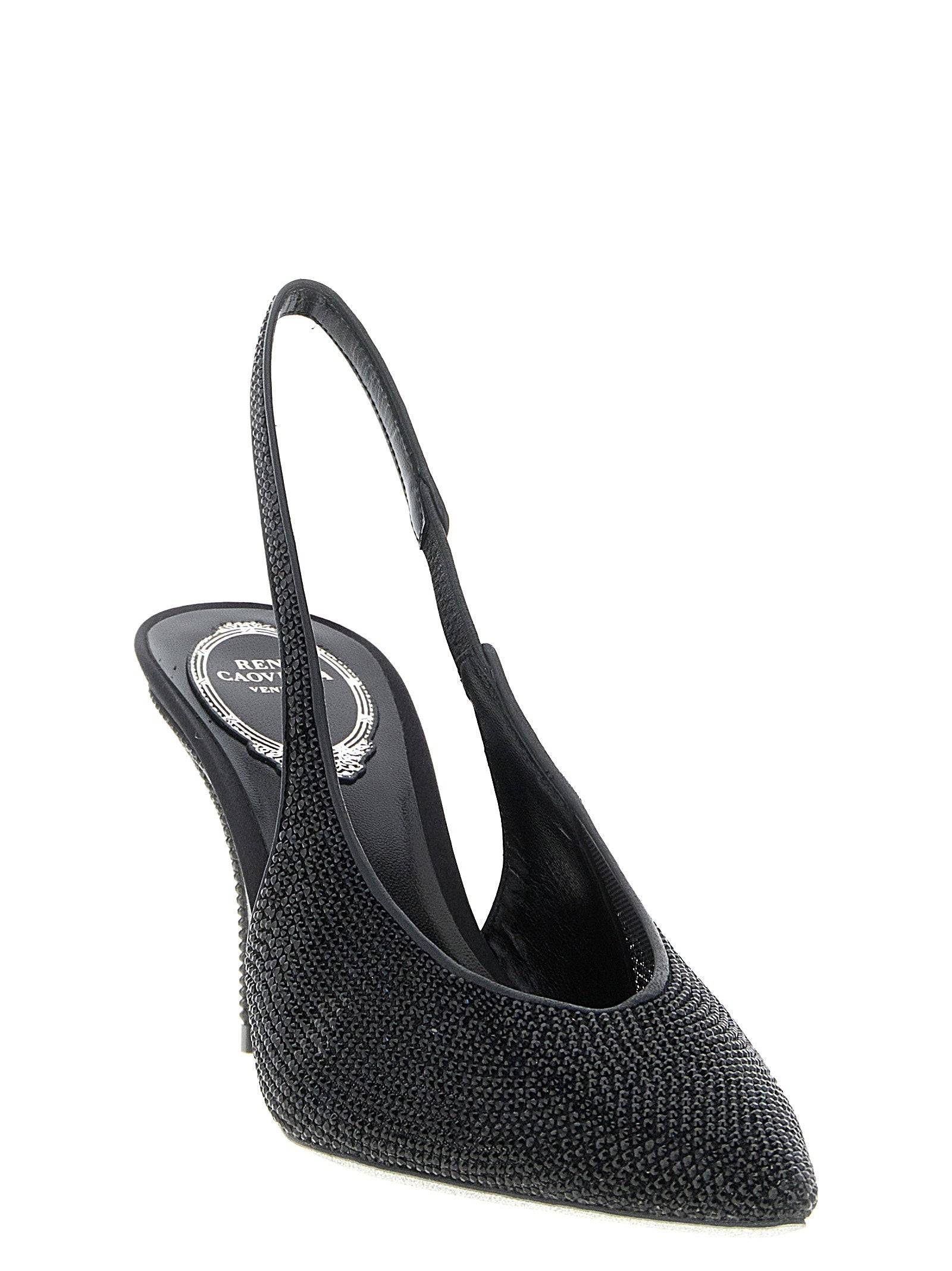 René Caovilla Jinny Slingback – 100% glass stone - view 2