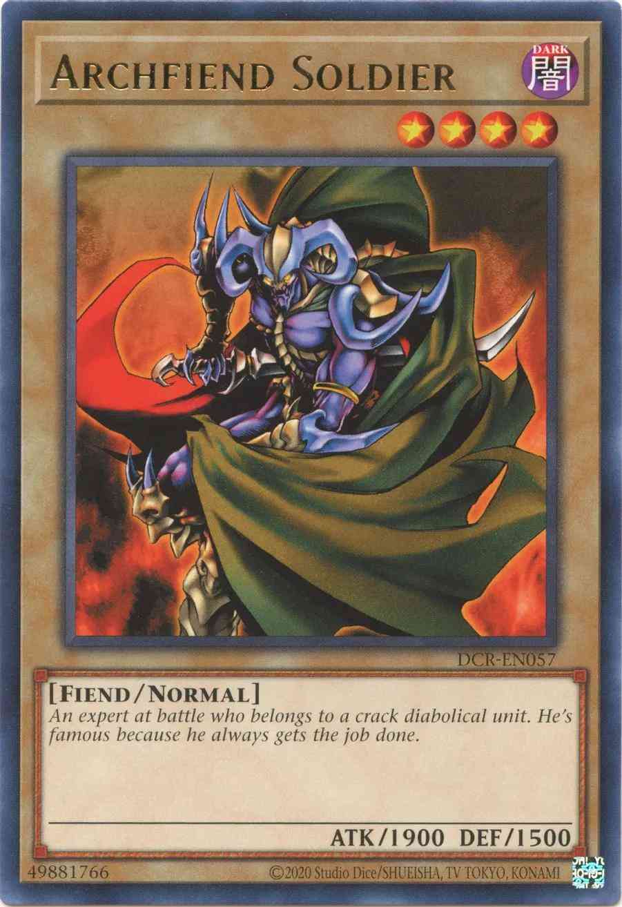 Yu-Gi-Oh! Archfiend Soldier - 25th Anniversary - DCR-EN057 - Rare - Unlimited