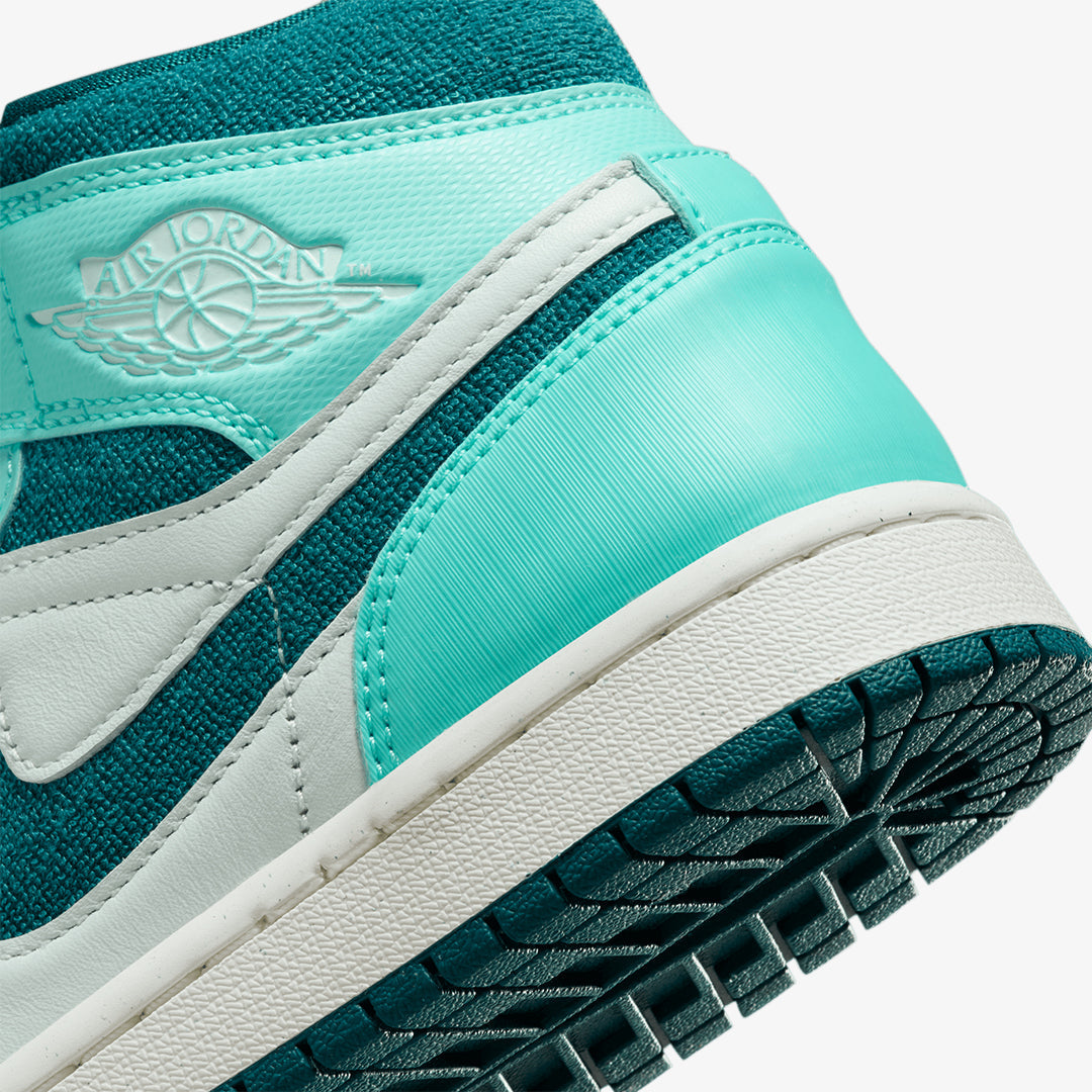 Jordan | AIR JORDAN 1 MID SE { BLEACHED TURQ/SKY J TEAL-BARELY GREEN - view 4