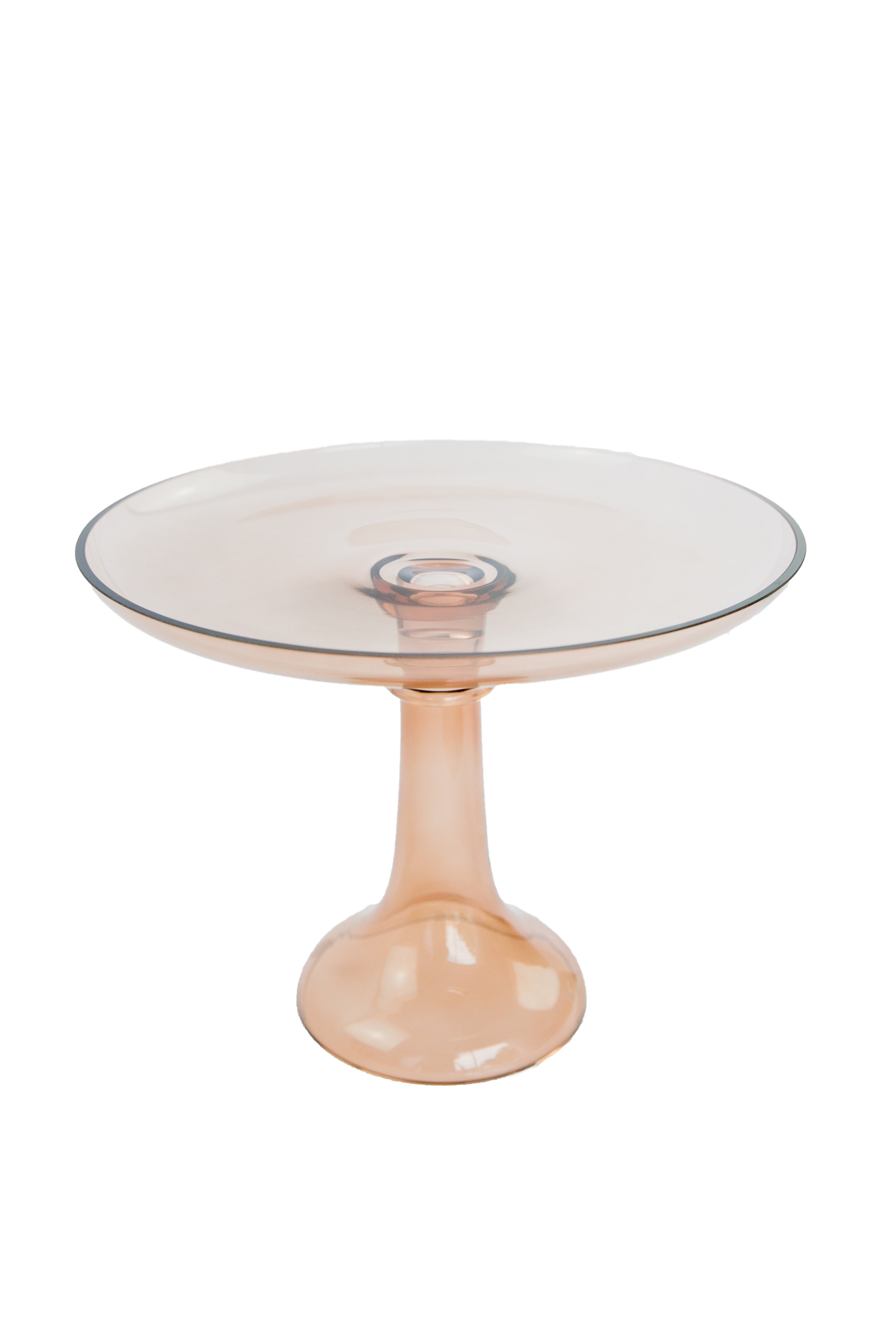 Estelle Colored Glass Estelle Cake Stand {Mocha Mousse (Our Amber Smoke)} - view 2