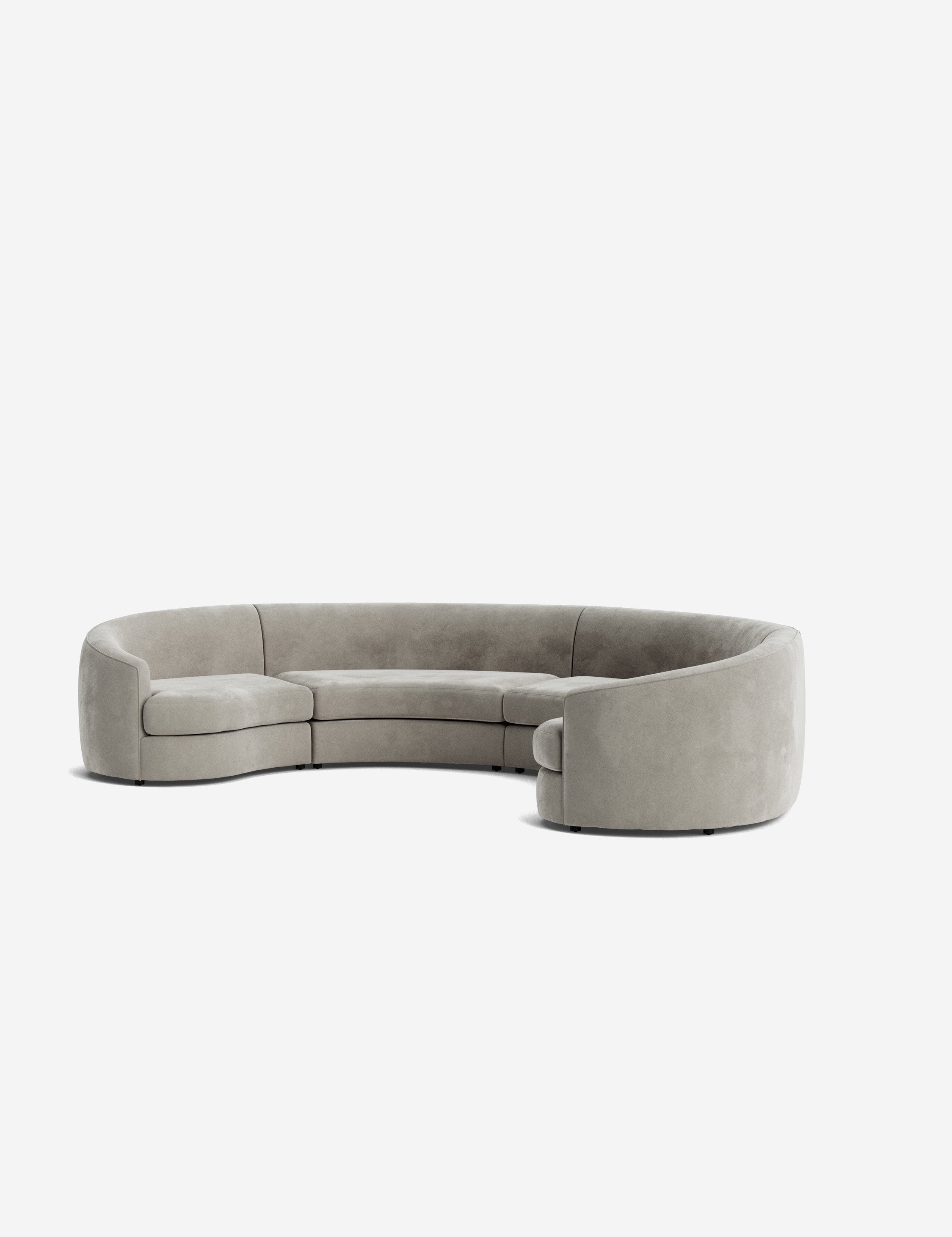 Lulu and Georgia Imada Modular Curved Sectional Sofa - view 115