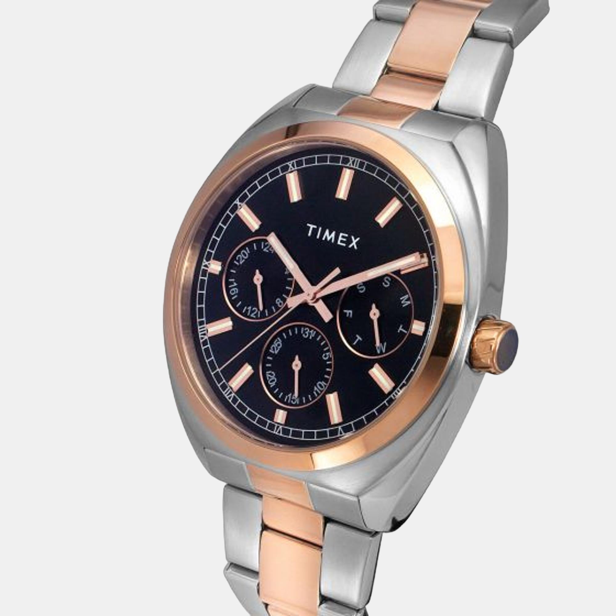 Timex E Class Men Quartz Black Dial Chronograph Stainless Steel Watch TWEG22302 - view 4