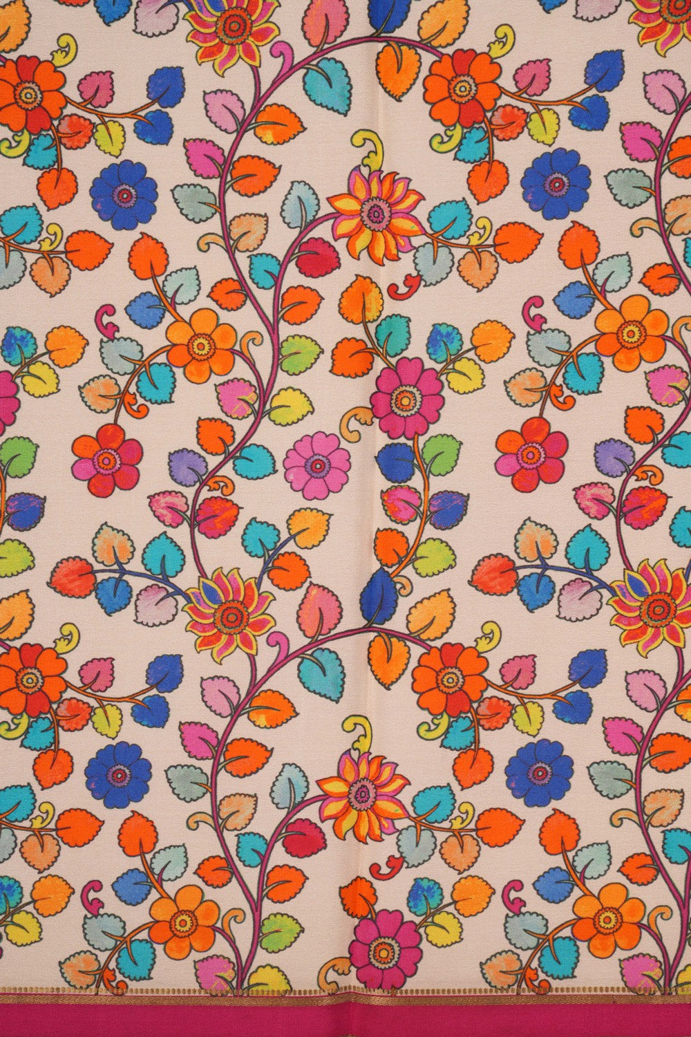 Kalanjali Crepe Silk Floral Printed Saree – Women's - view 2