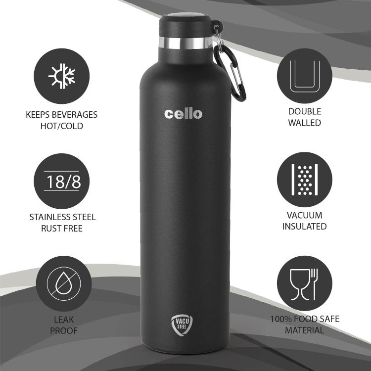 Cello Duro Hector Flask, Vacusteel Water Bottle - view 33