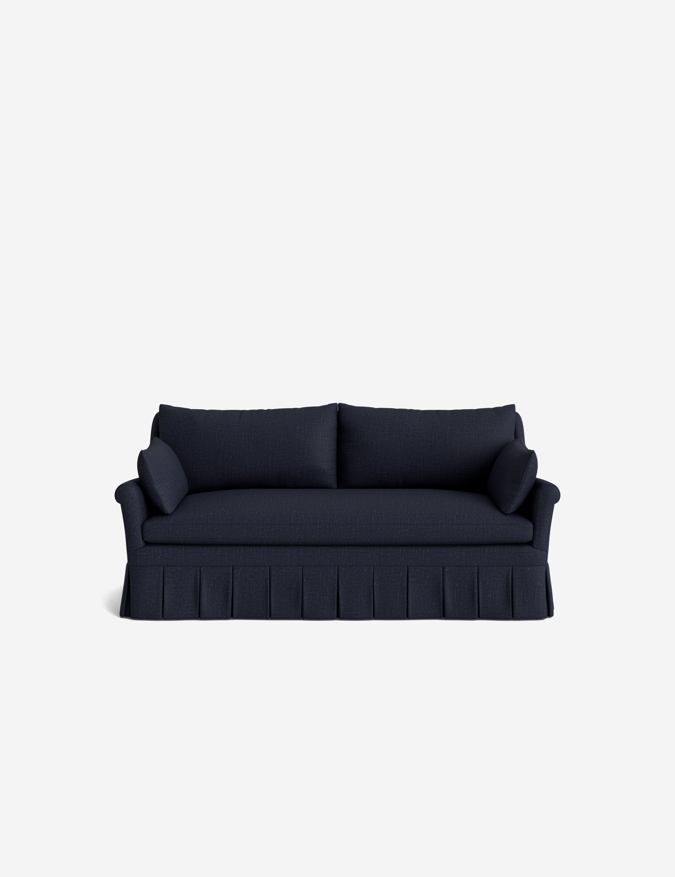 Lulu and Georgia Portola Rolled Arm Pleated Sofa - view 124