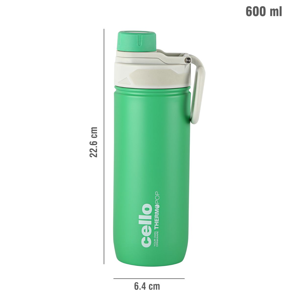 Cello Pop Hot & Cold Stainless Steel Kids Water Bottle, 600ml - view 49