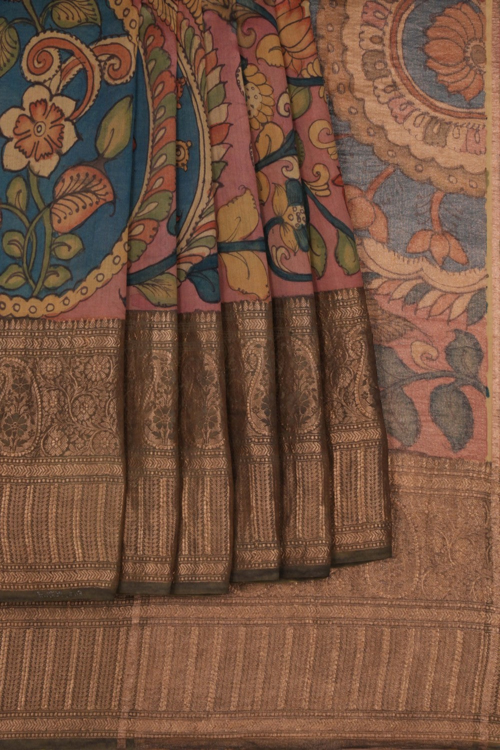 Kalanjali Kalamkari Hand-Painted Saree – Women's