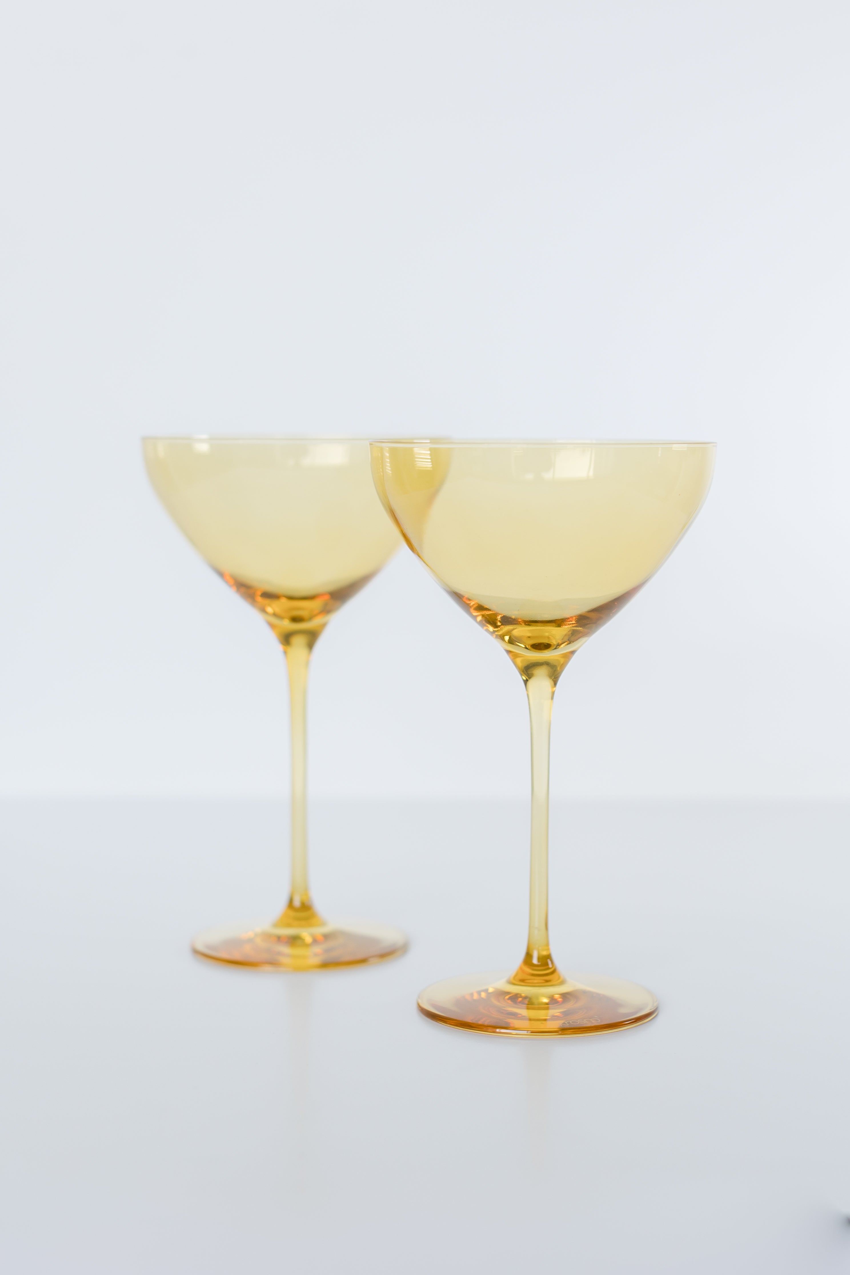Estelle Colored Glass Estelle Colored Martini Glass - Set of 2 {Yellow}