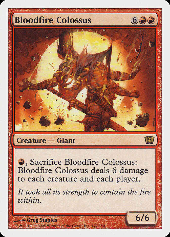 Bloodfire colossus 177 – Magic Bloodfire Colossus [177] [Ninth Edition] [Non-Foil]