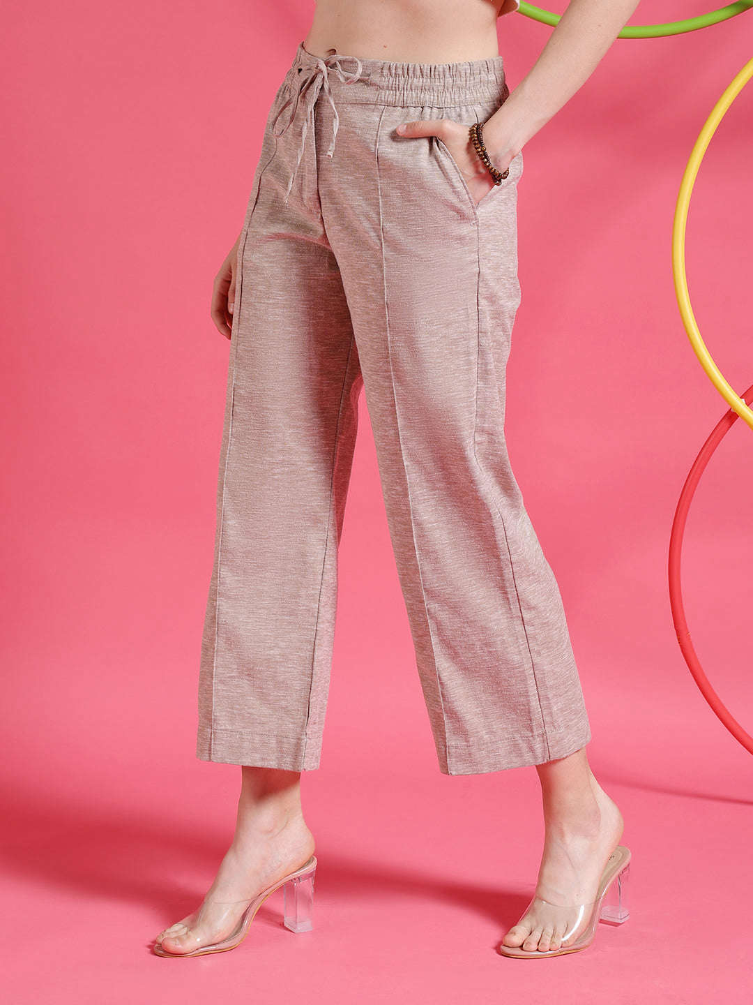 Freehand By The Indian Garage Co Women Solid Trouser - view 4