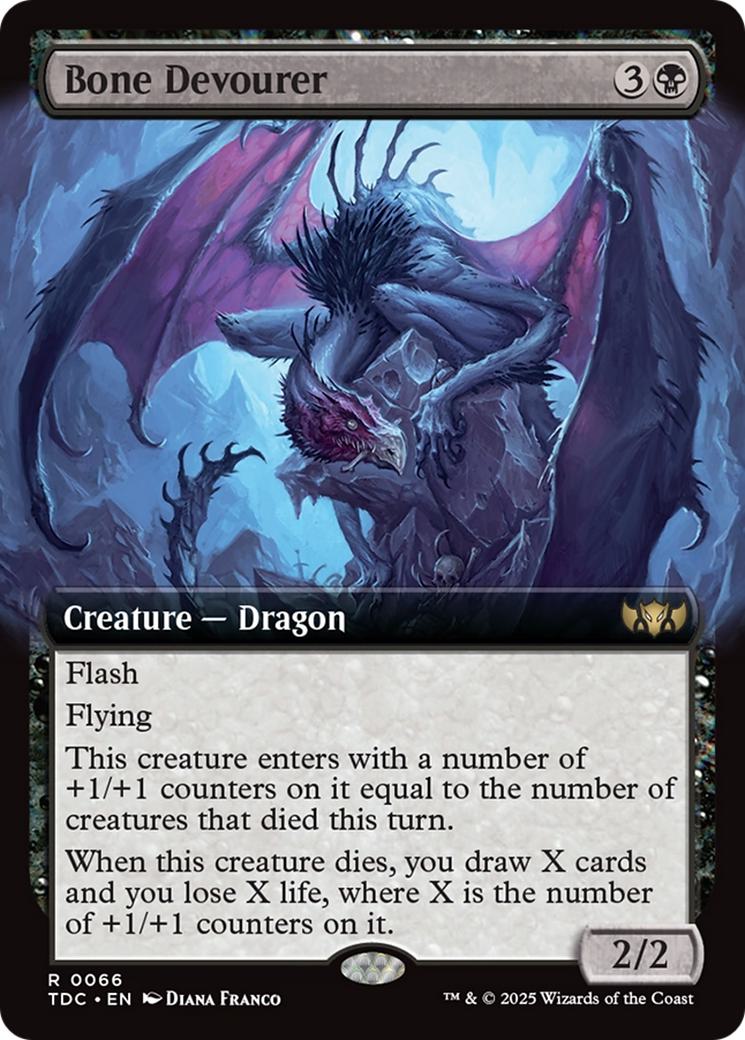Bone devourer 66 – Magic Bone Devourer [66] [Extended Art] [Tarkir: Dragonstorm: Commander] [Non-Foil]
