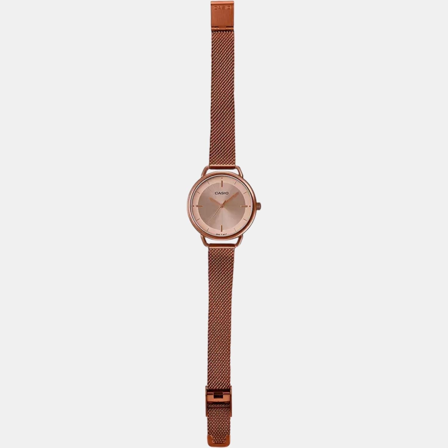 Casio Enticer Women Quartz Rose Gold Dial Analog Stainless Steel Watch A1799 - view 7