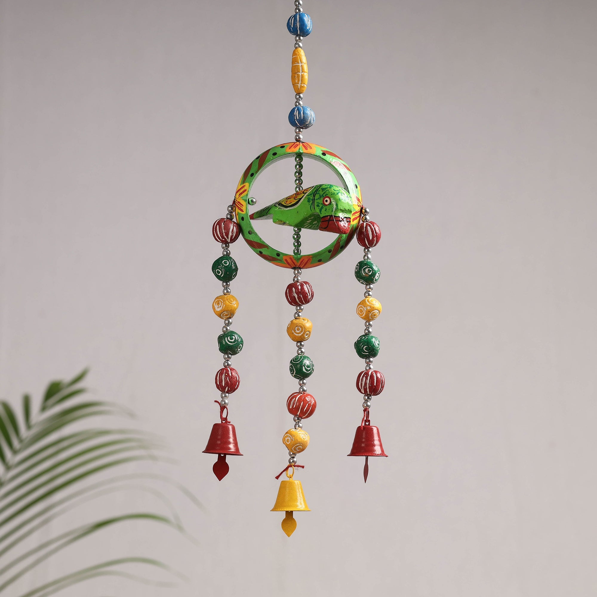 DEVENDRA SINGH Banaras Handpainted Wooden & Terracotta Beads Decorative Hanging