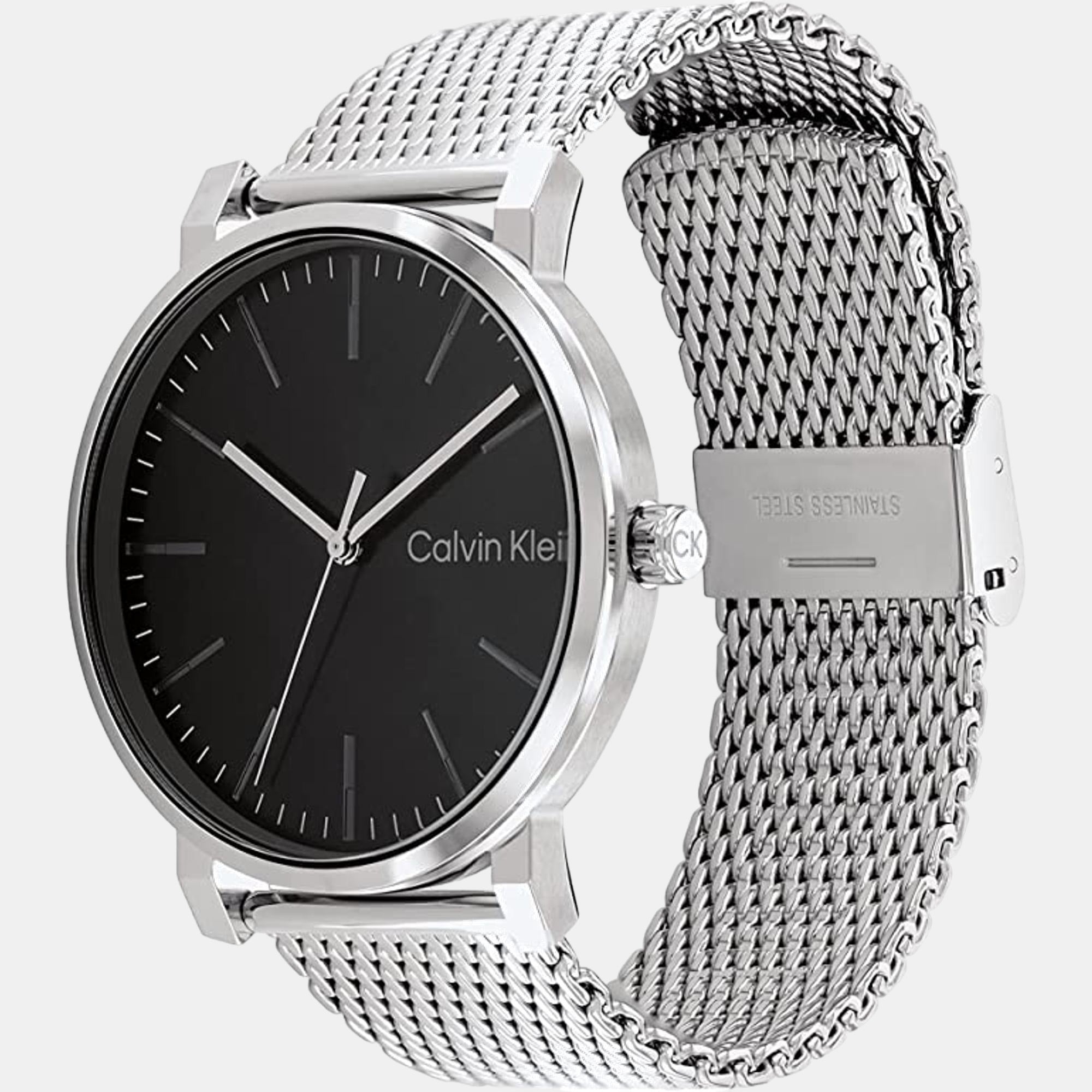Calvin Klein Ck Slate Men Quartz Black Dial Analog Stainless Steel Watch 25200260 - view 2